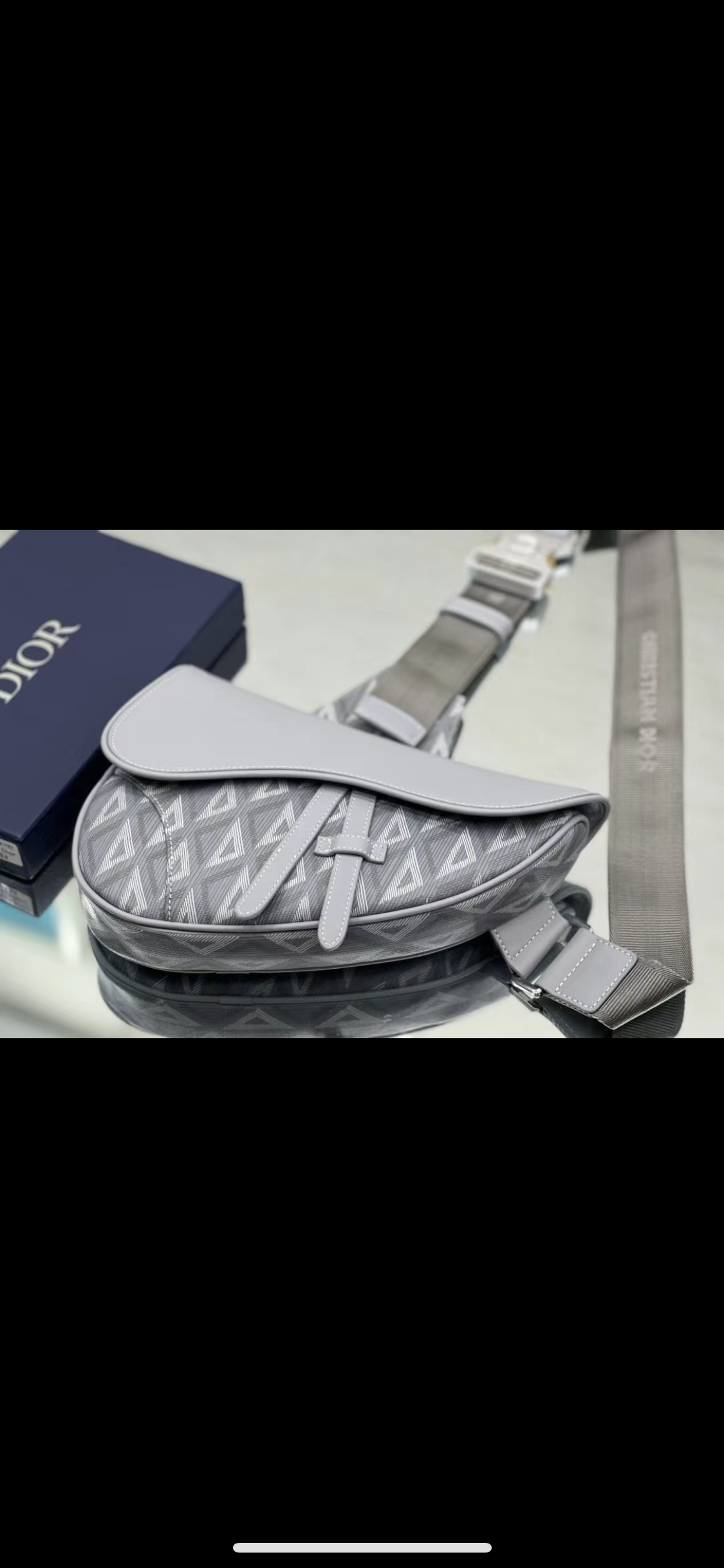 Sac saddle Grey facture