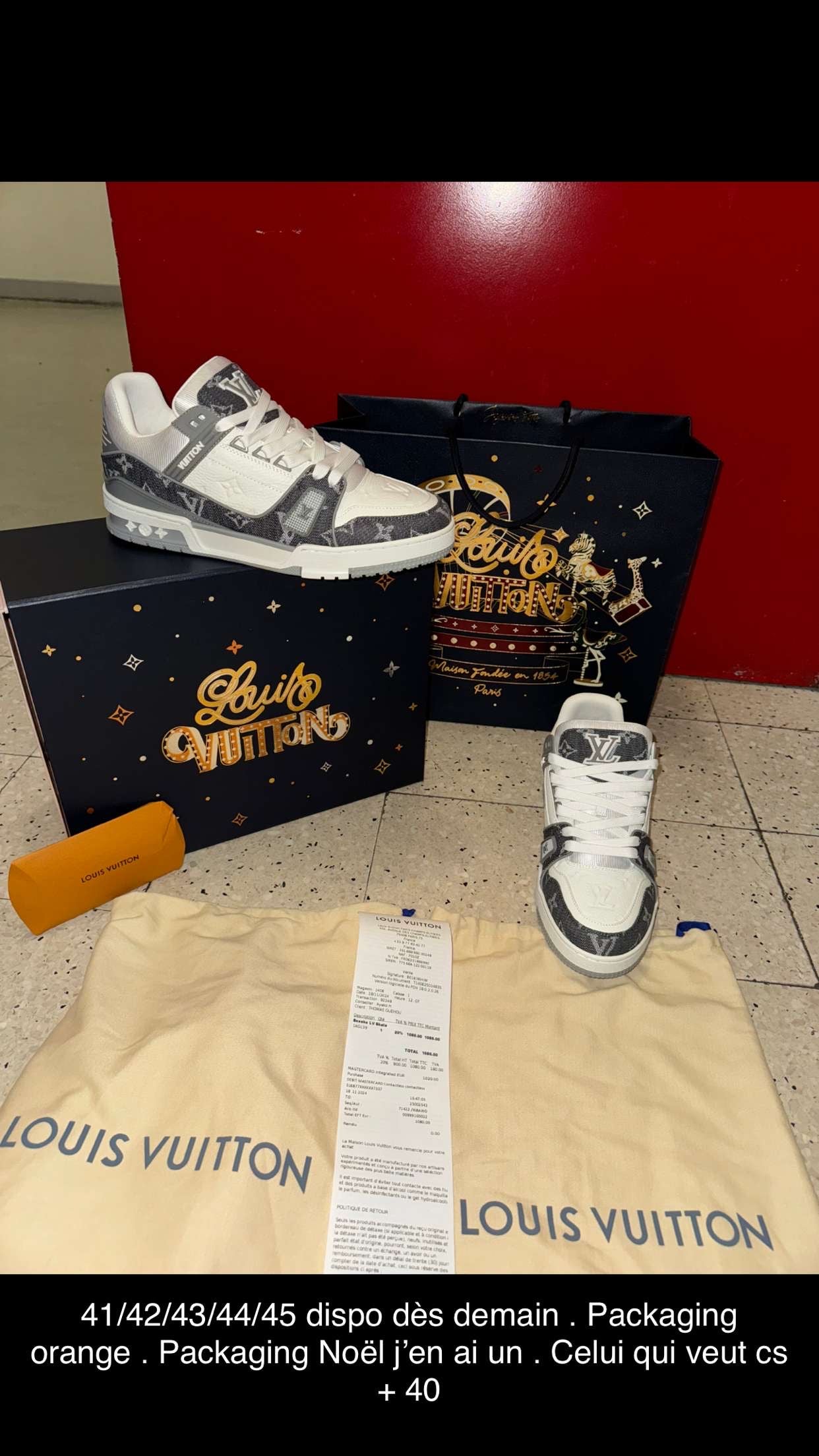 Sneakers Lv Trainers grey facture 10/10 quality