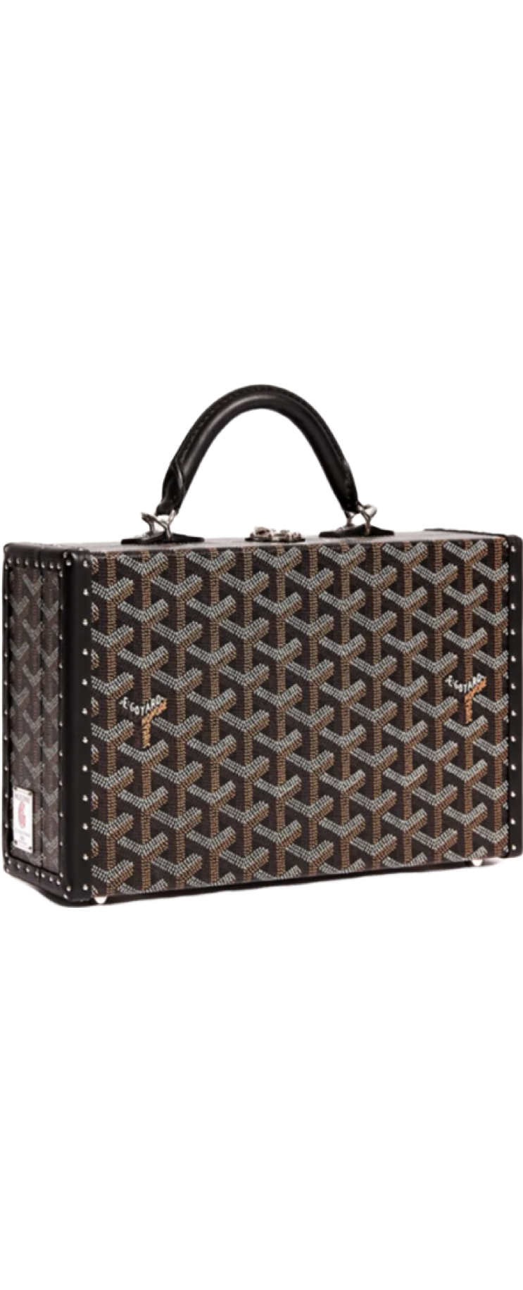 Black invoice trunk bag