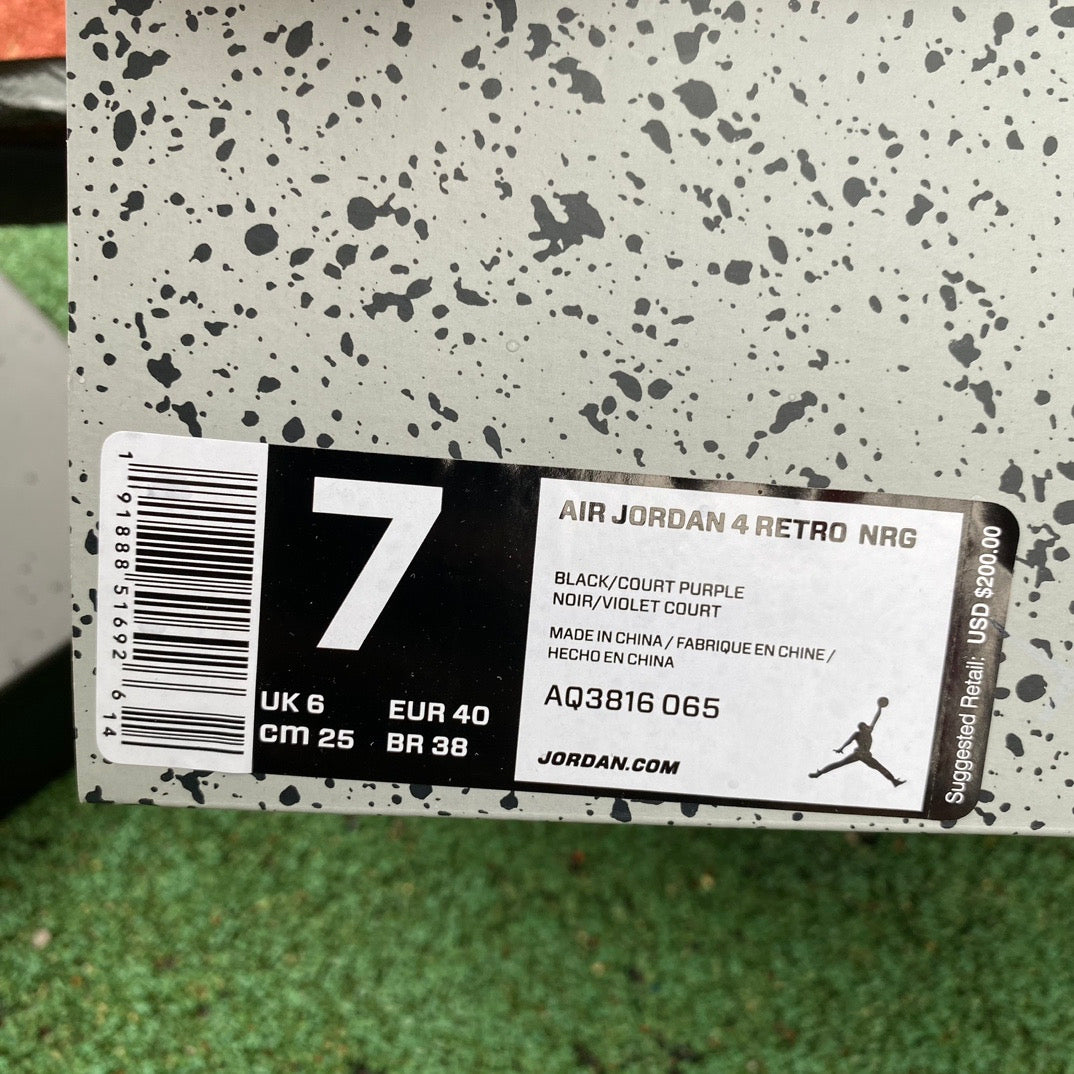 Jordan 4 Retro Raptors (2018) facture