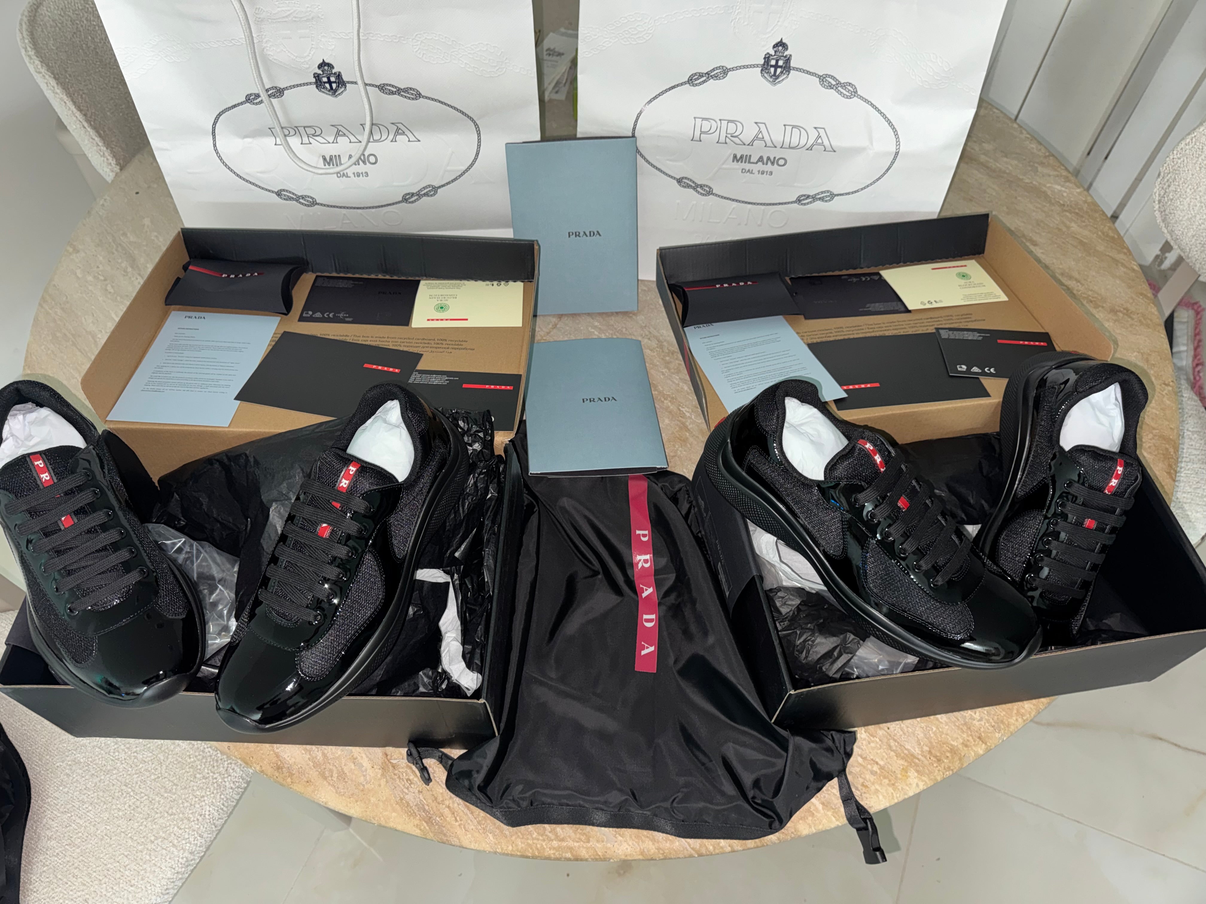 Sneakers Prd America ´ s Cup tissu bike lisse black 10/10 V3S 📦⚡️🚚