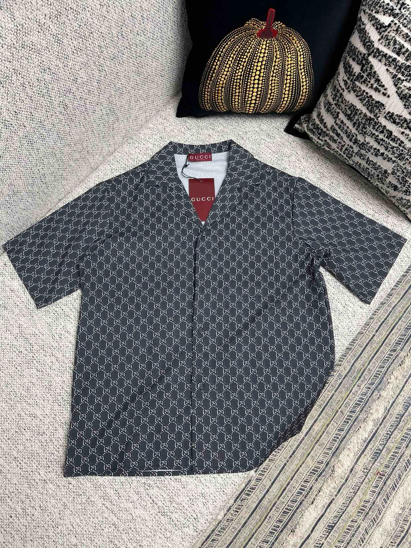 ENSEMBLE CHEMISE EN SOIE AVEC GG SHADOW