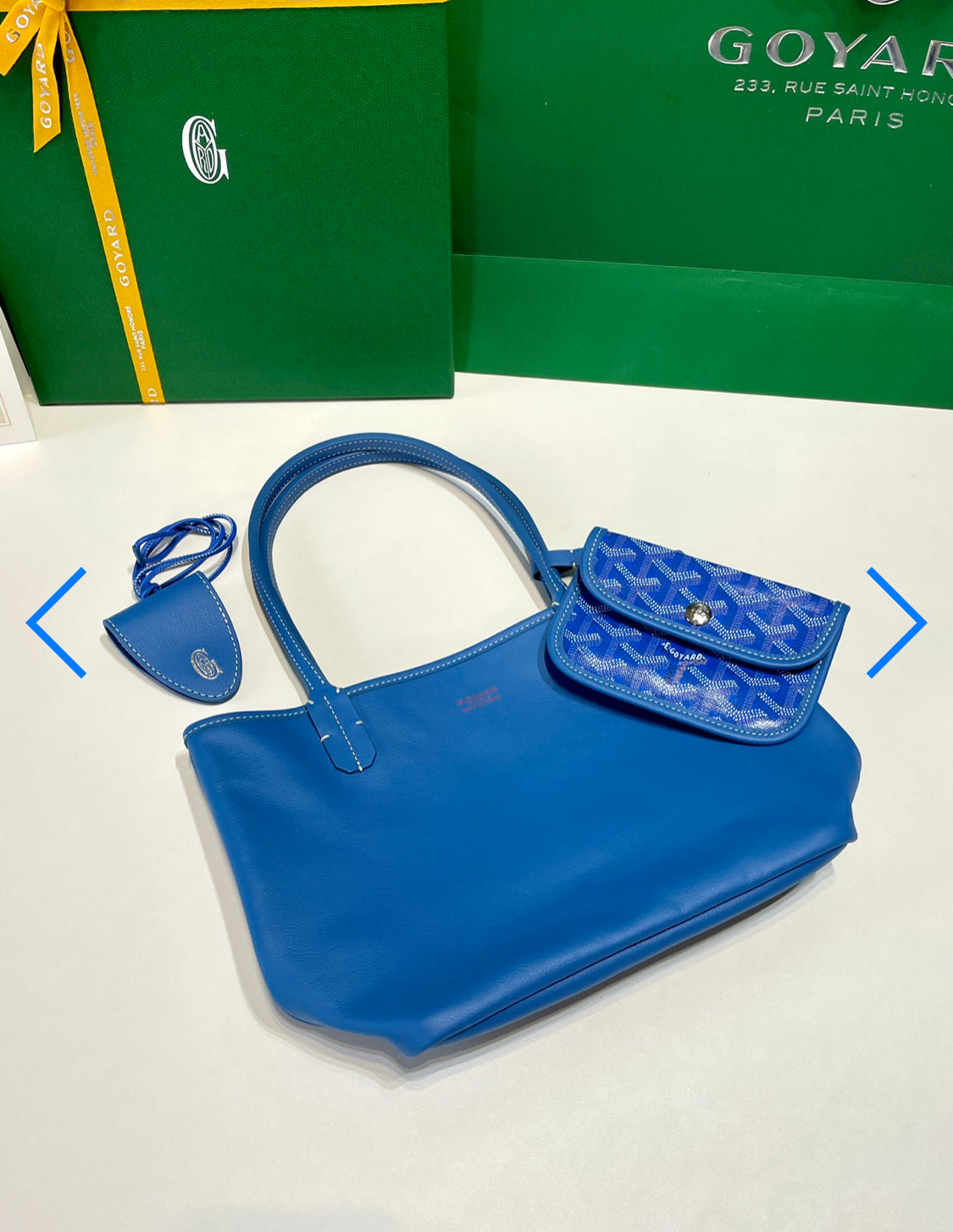 Sac Anjou Mini blue facture