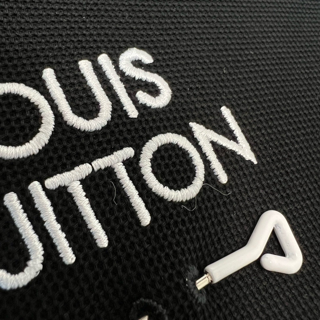 Schwarzes LV-Poloshirt