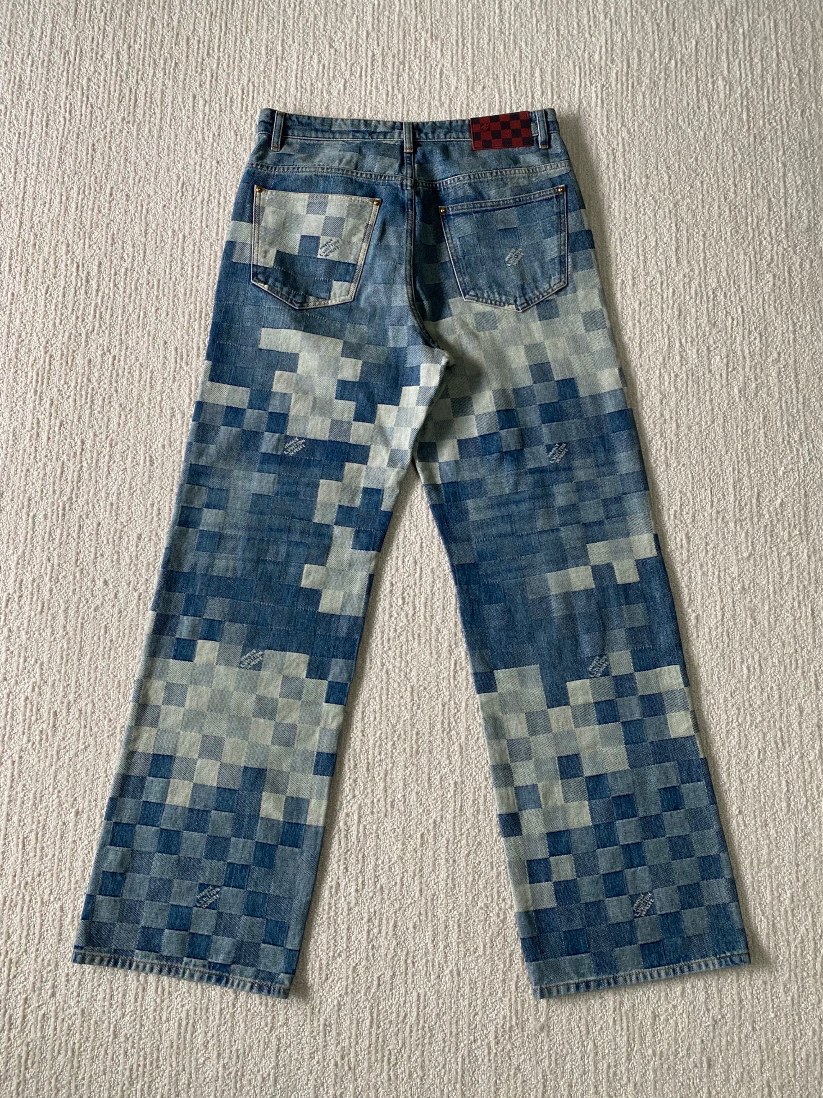 Gerade geschnittene Jeanshose von Damier