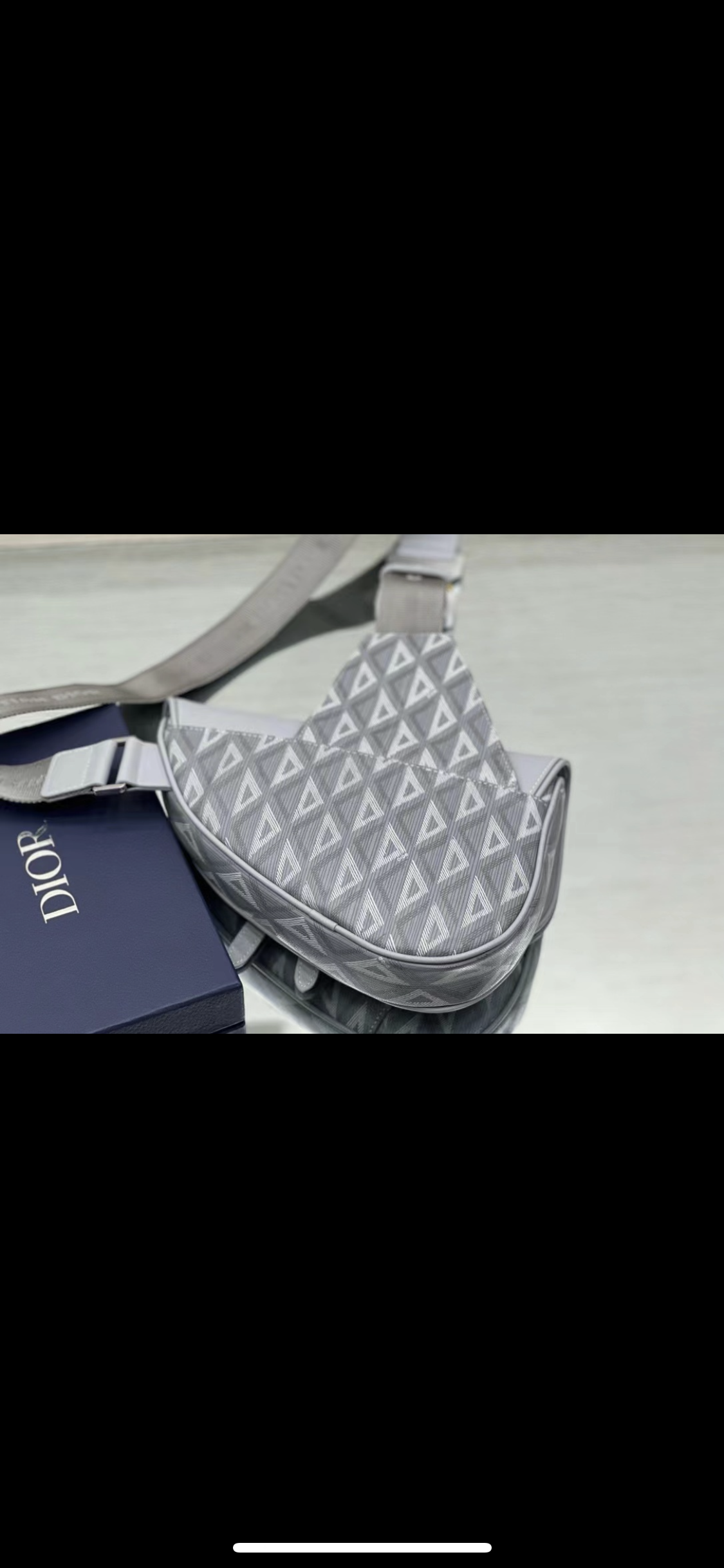 Sac saddle Grey facture