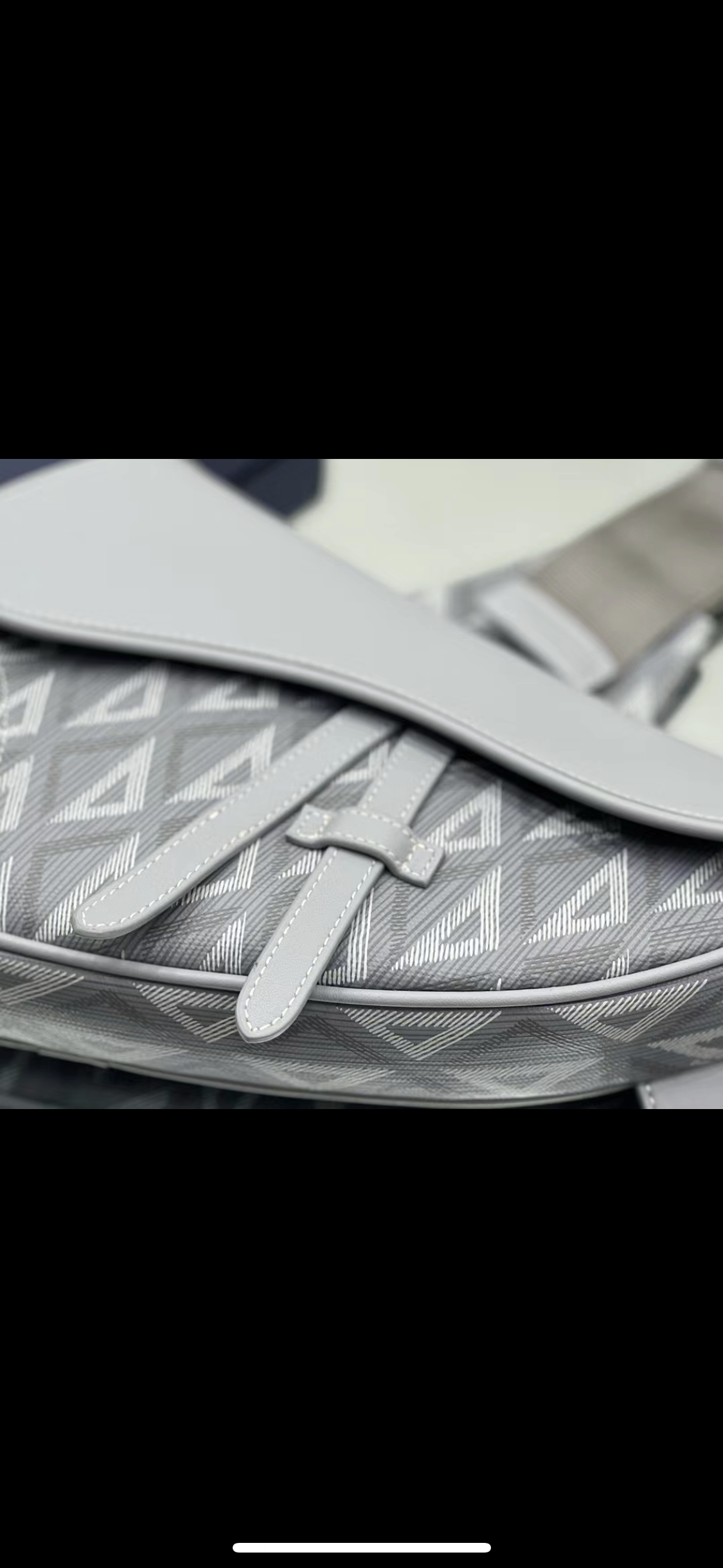 Sac saddle Grey facture