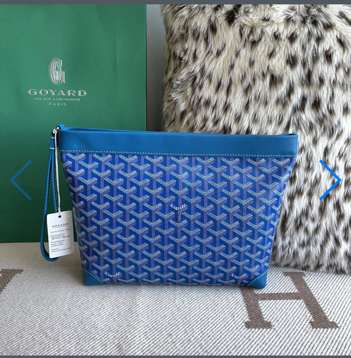 Pochette conti blue facture