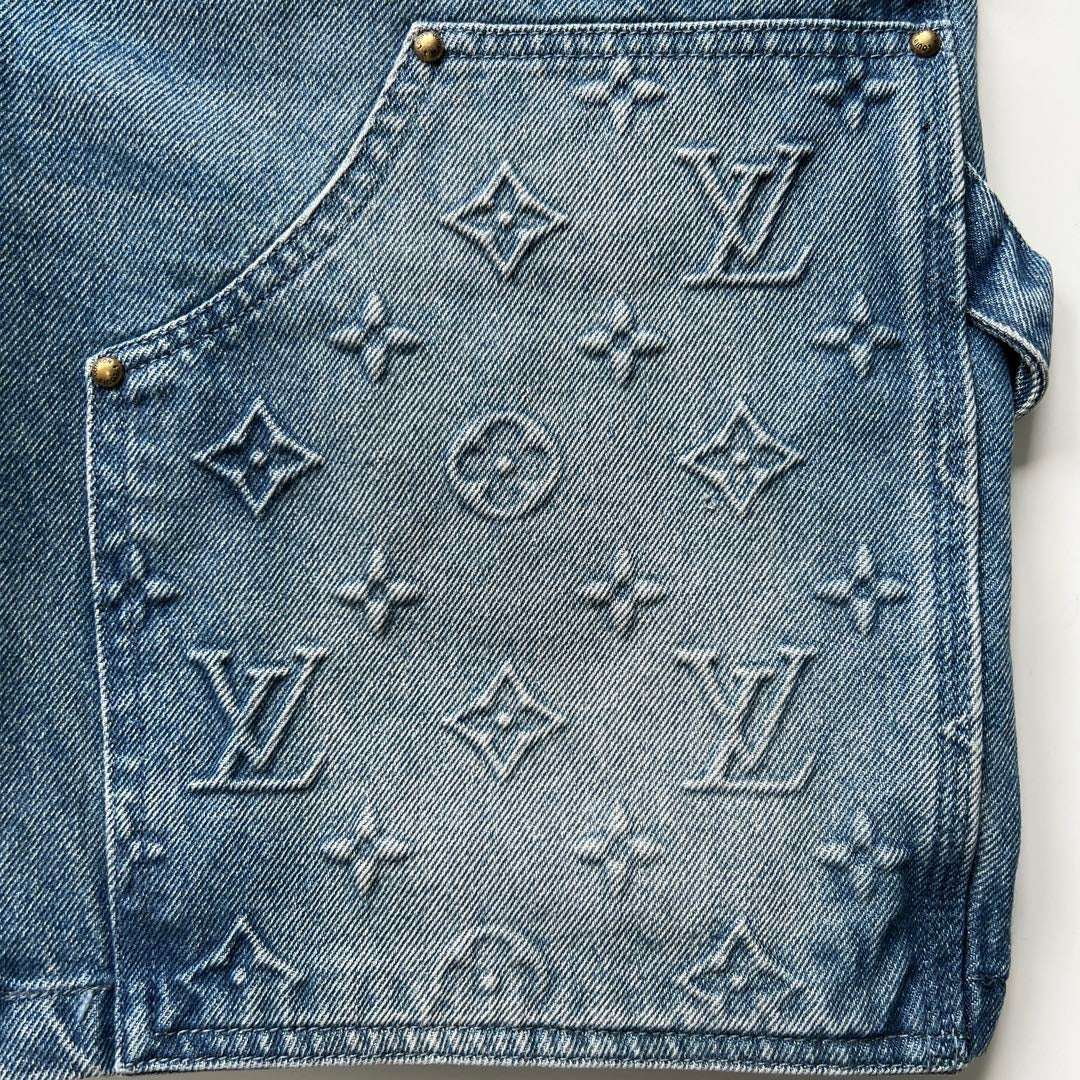 LV CARPENTIER DENIM SHORT BLUE