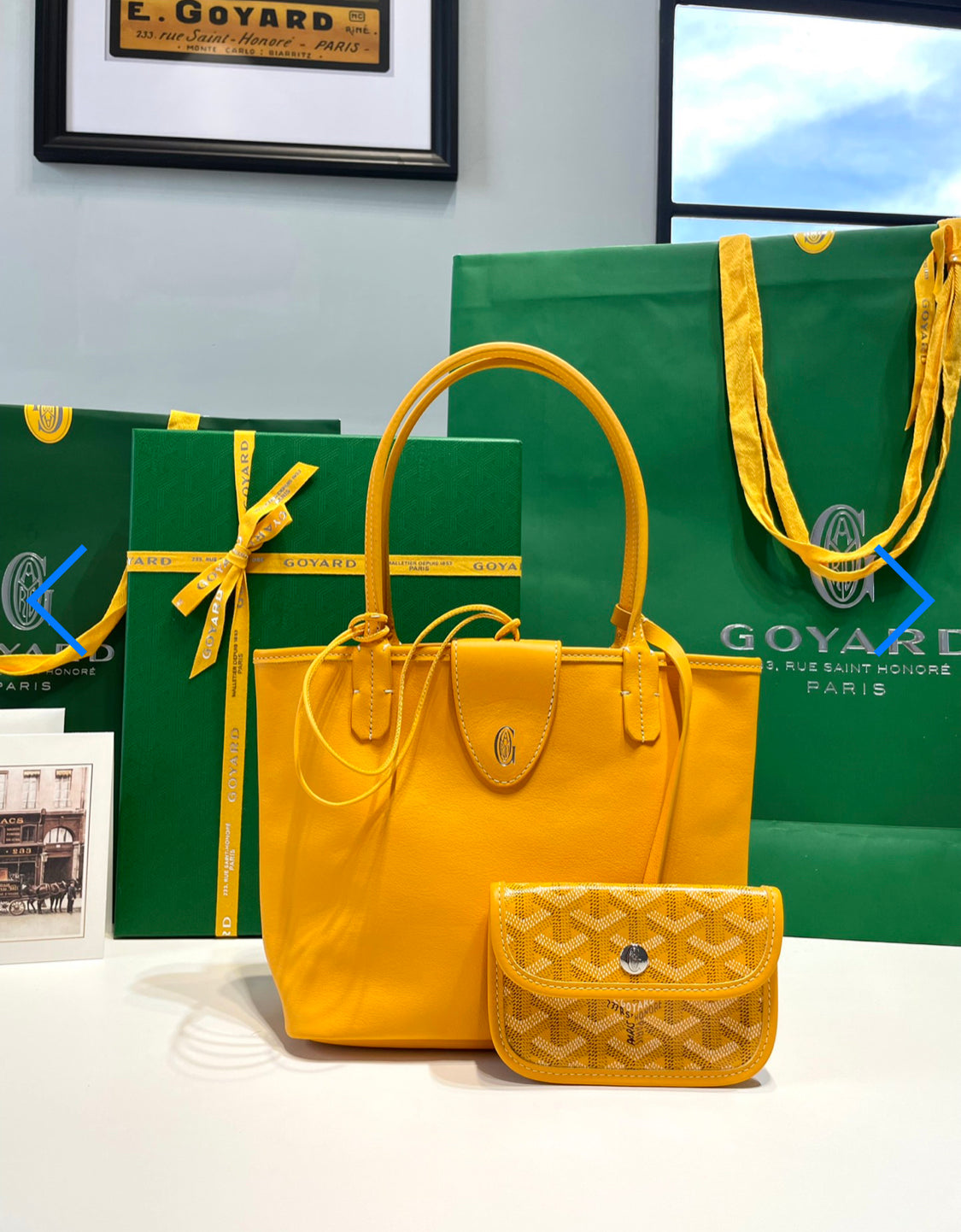 Sac Anjou Mini yellow facture