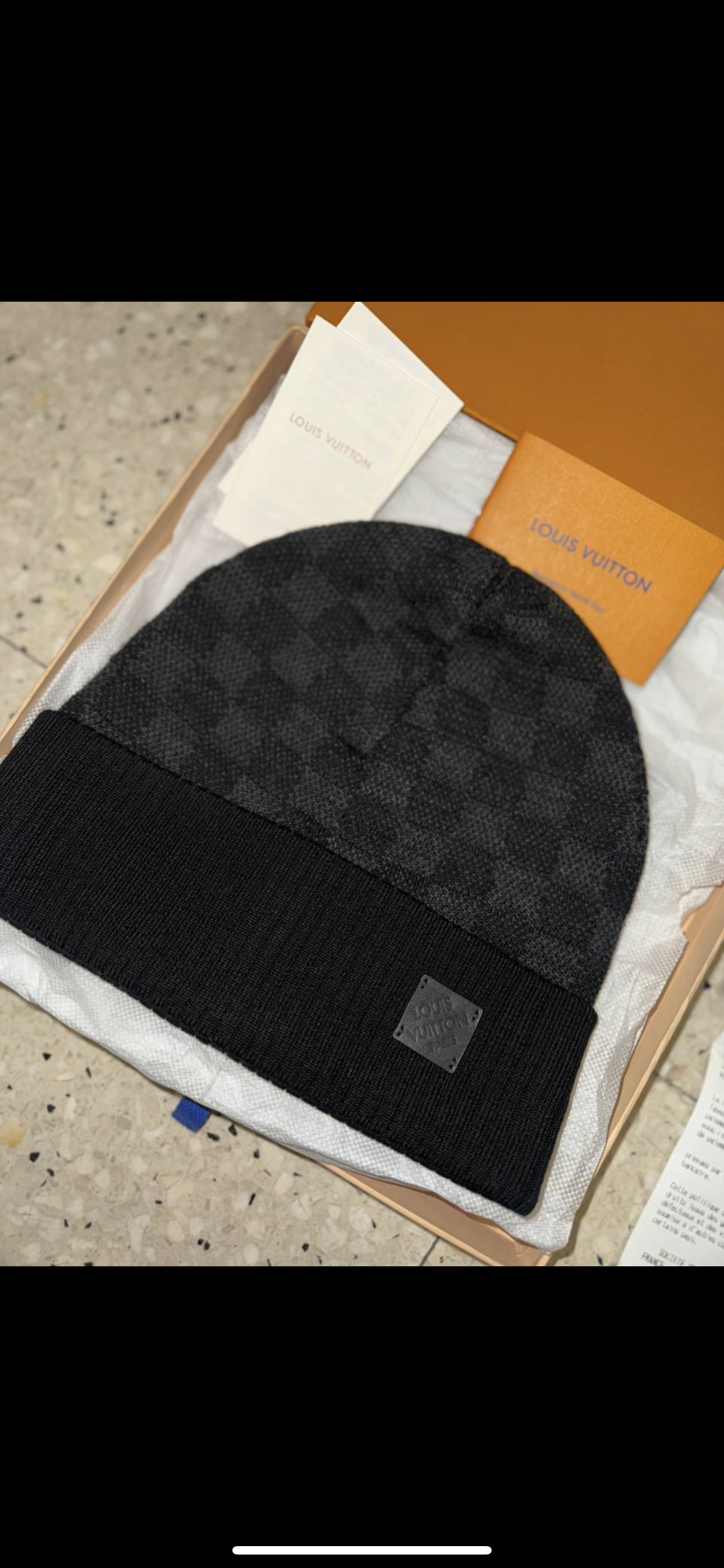 Bonnet Lv Neo Petit Damier avec ticket