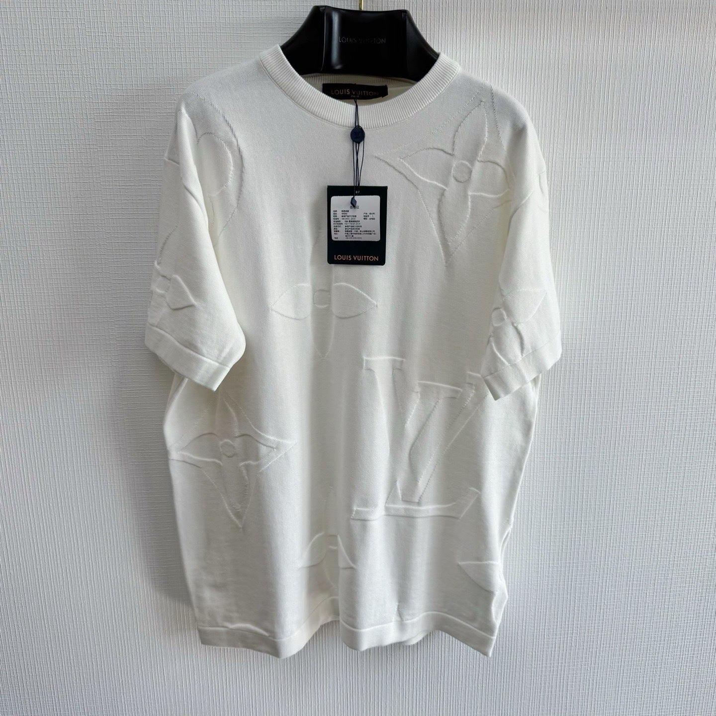 TEE shirt brodé Monogram en coton lv