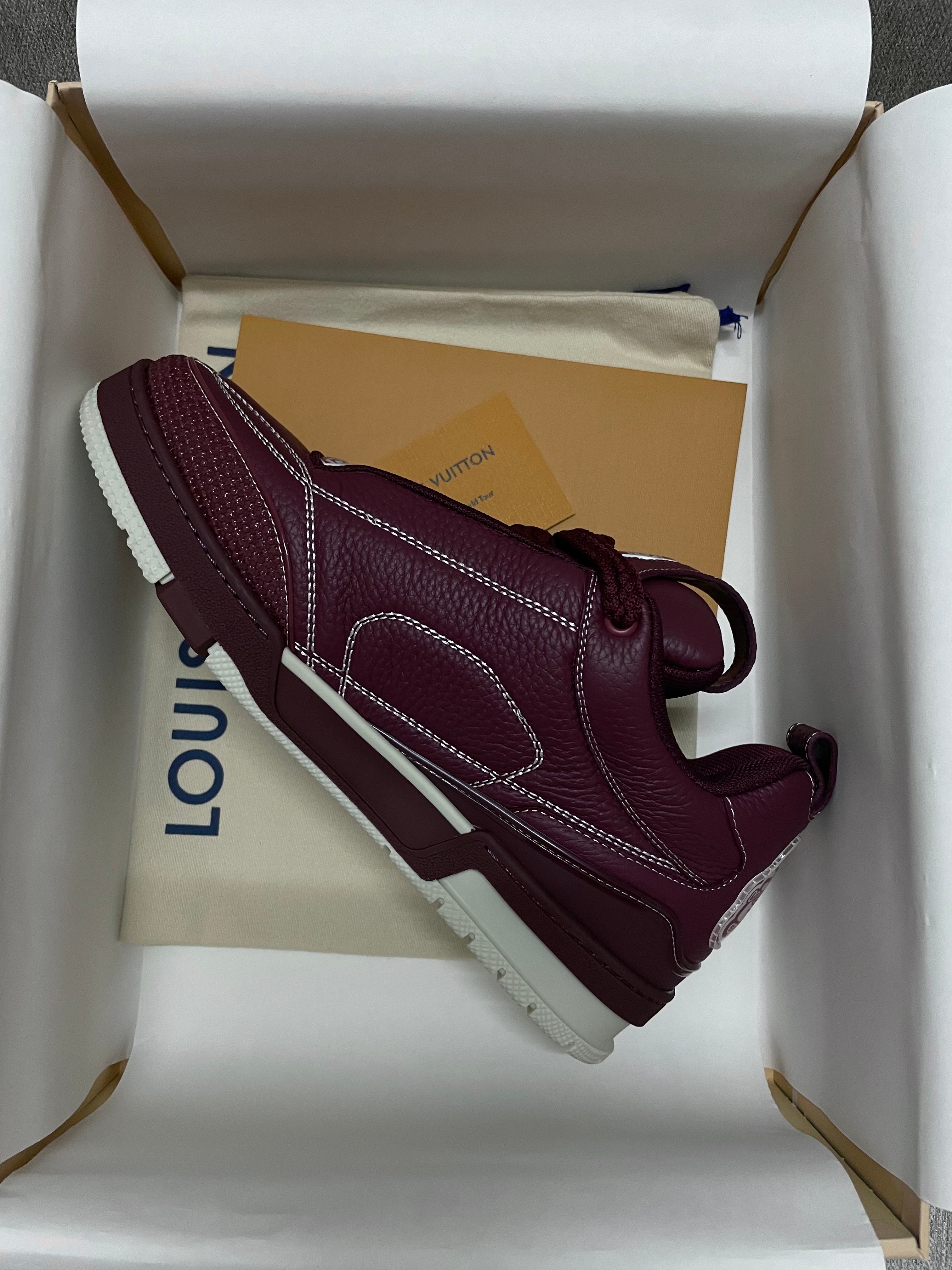 Sneakers Lv Skate bordeaux facture