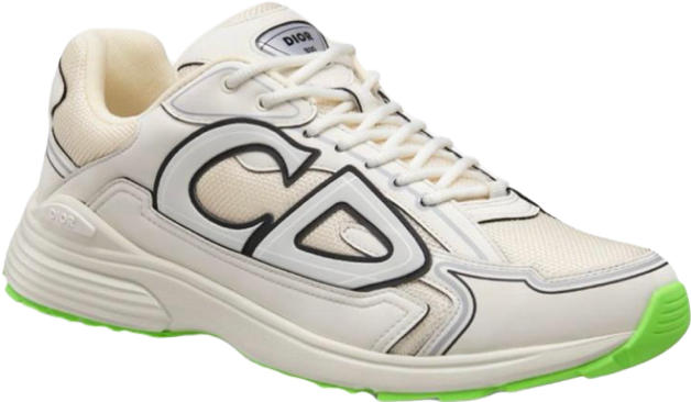 SNEAKERS B30 V2 VERSION BIEN LISSE WHITE FLASH GREEN RÉFLECTIVE RÉACTION CORRECTES FACTURE PACKAGING COMPLET