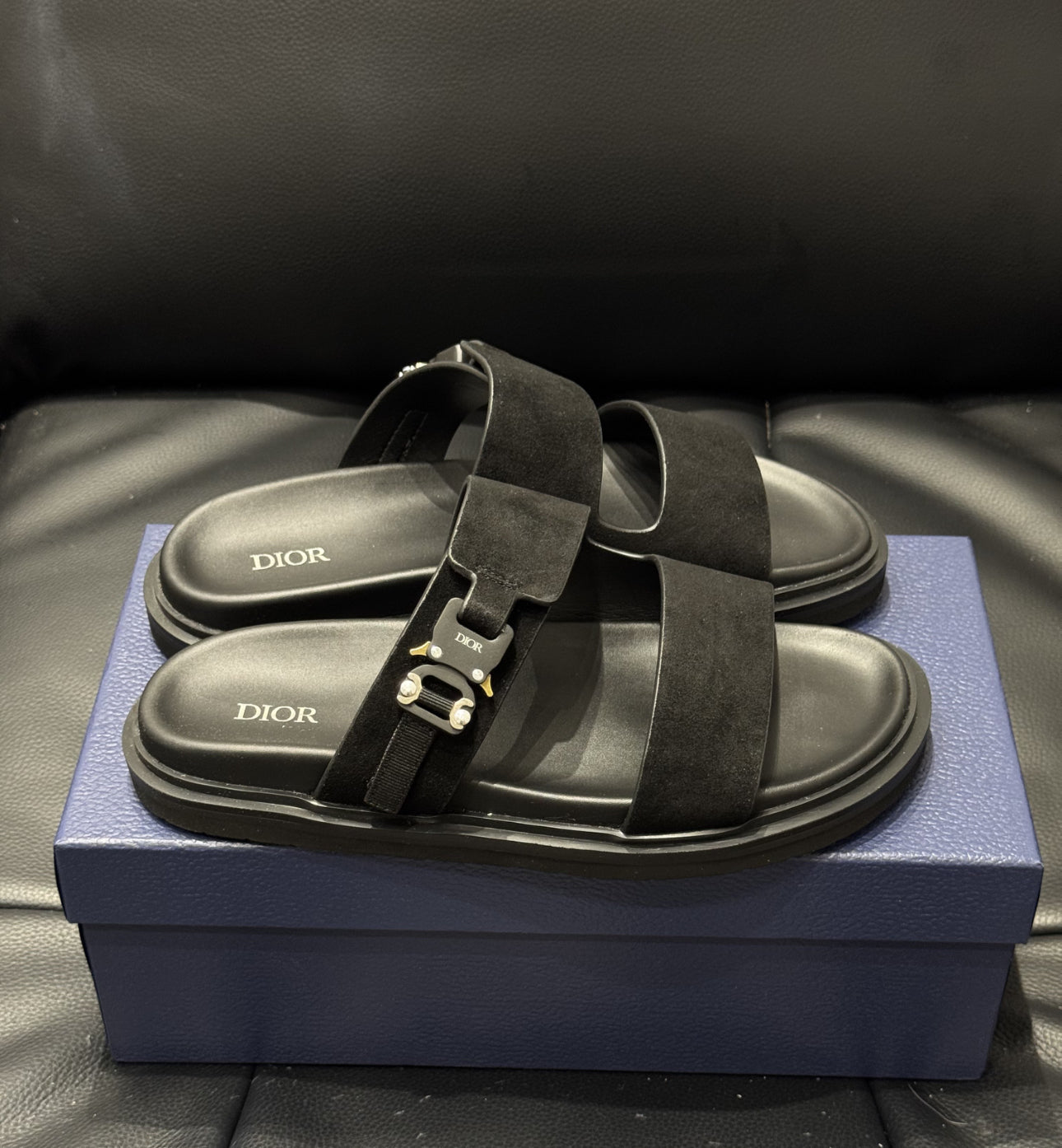 Sandale Dior Aqua Suède noir
