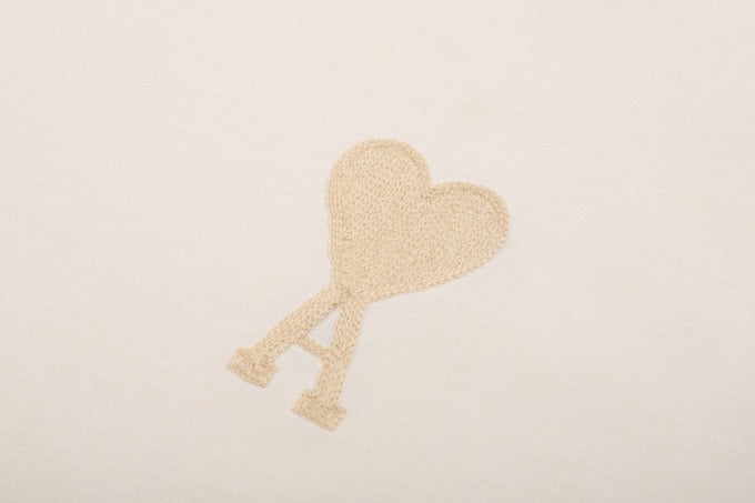 T-shirt beige à petit logo ami de cœur beige
