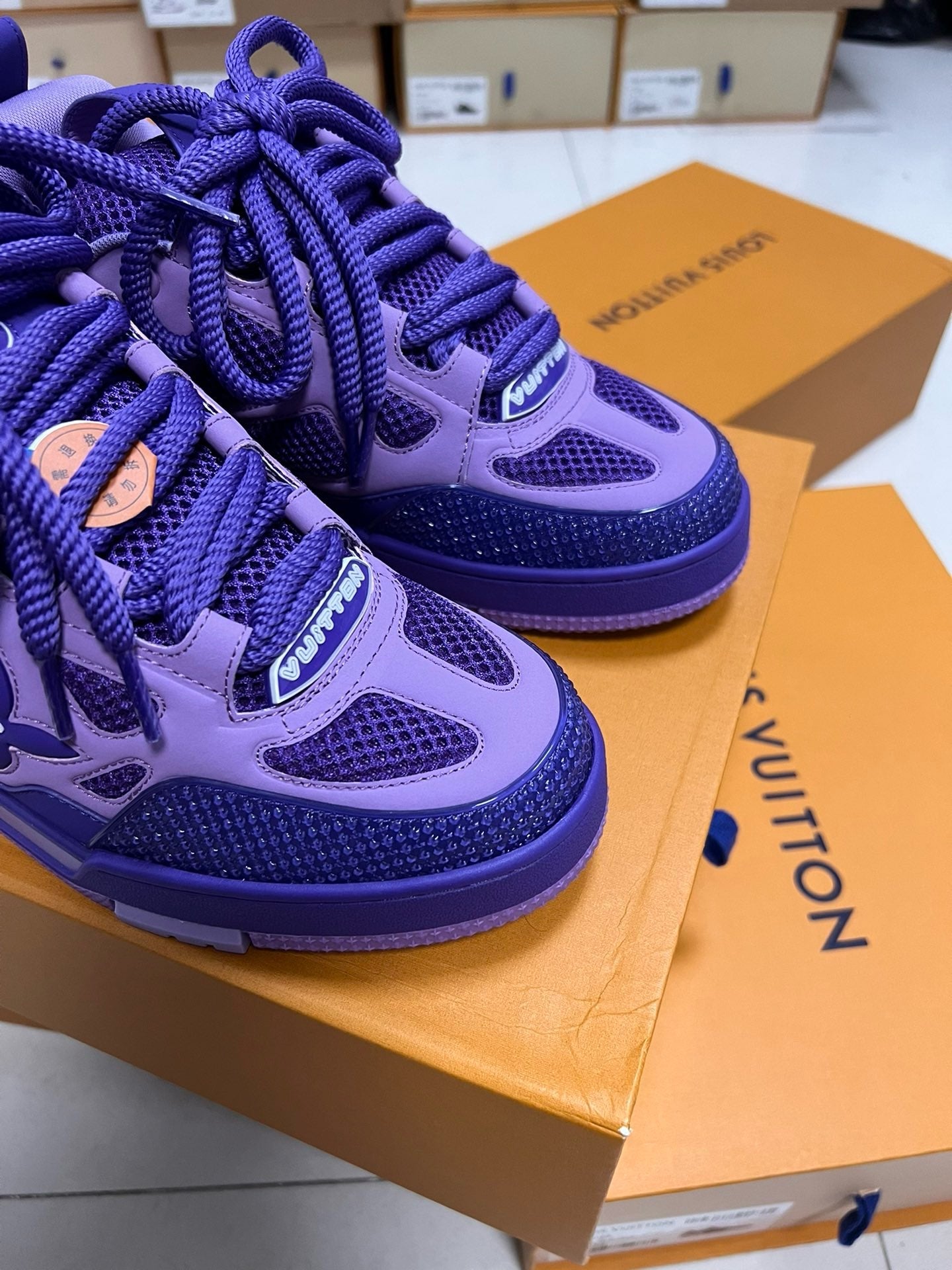 Sneakers Lv Skate violet 10/10 facture