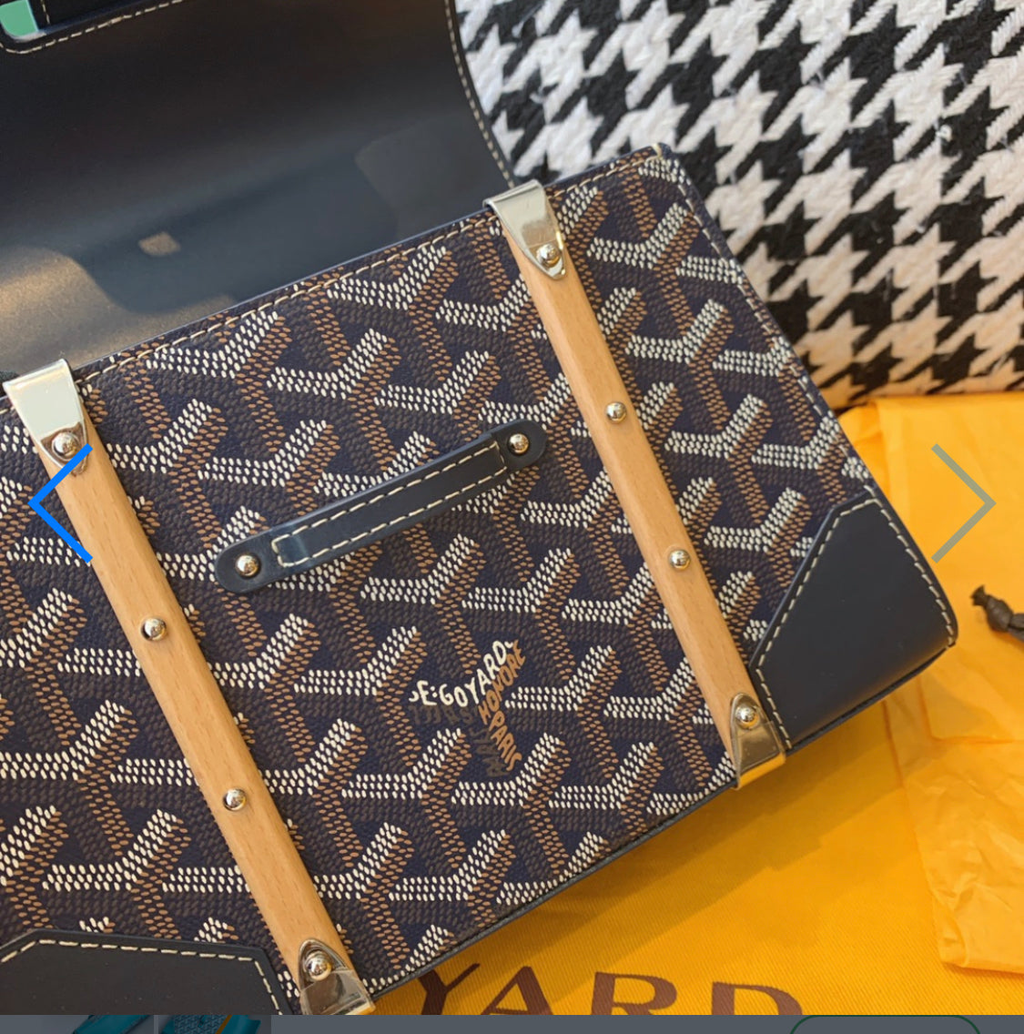 Sac Saigon mini blue navy facture