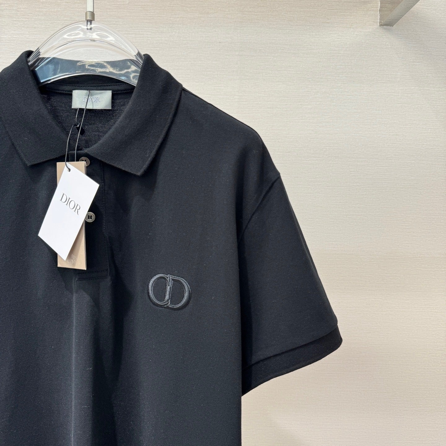 Polo CD Icon, coupe relax Jersey de coton noir