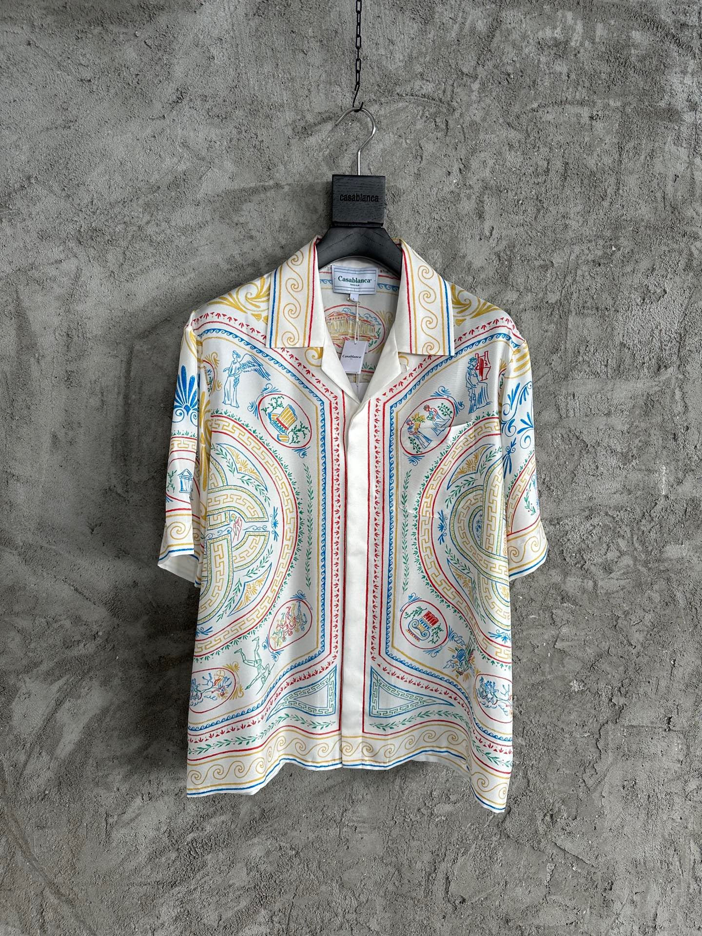 CHEMISE CASA CUBAN COLLAR SILK ENSEMBLE