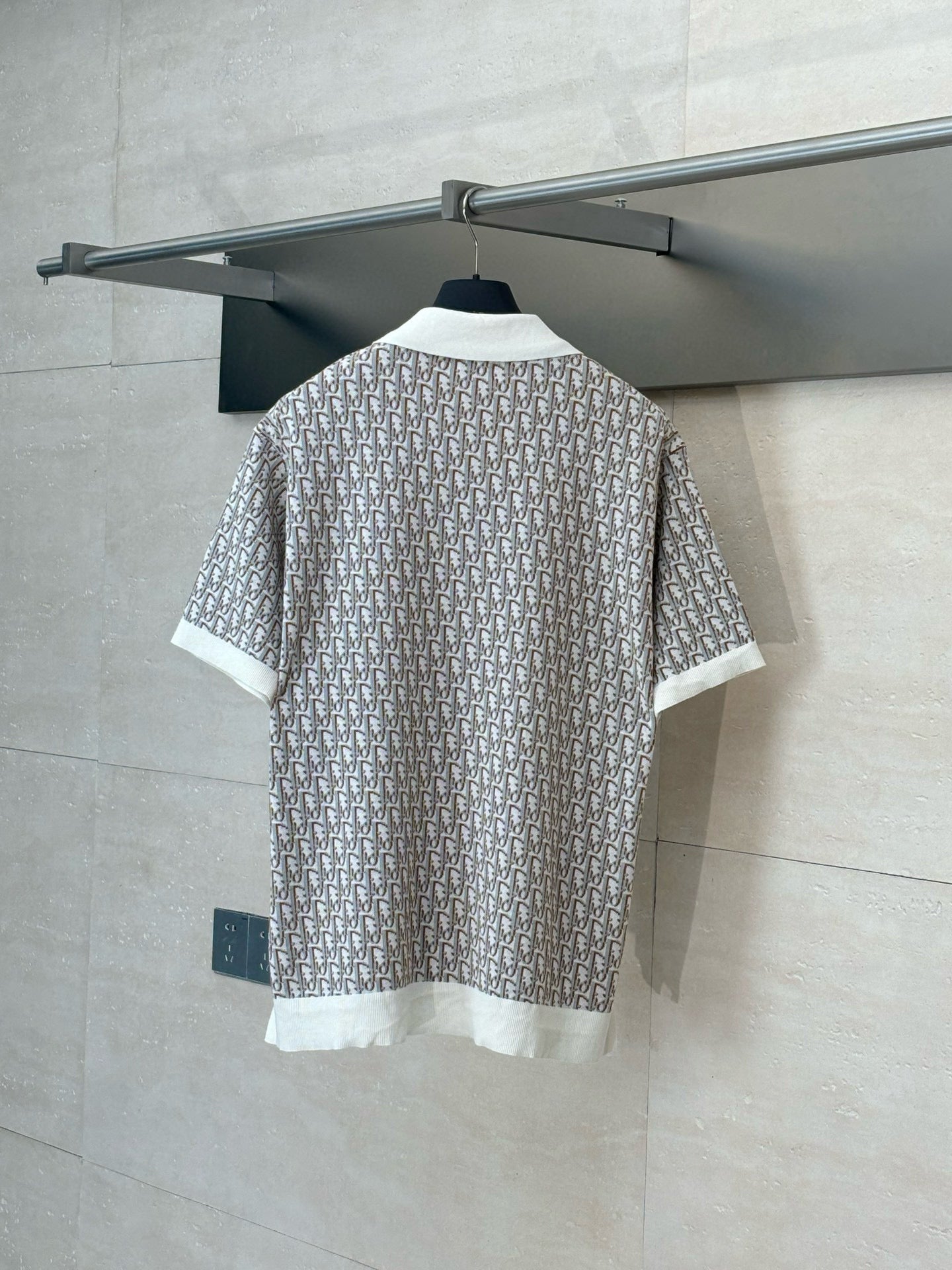 Polo CD oblique coton Jacquard