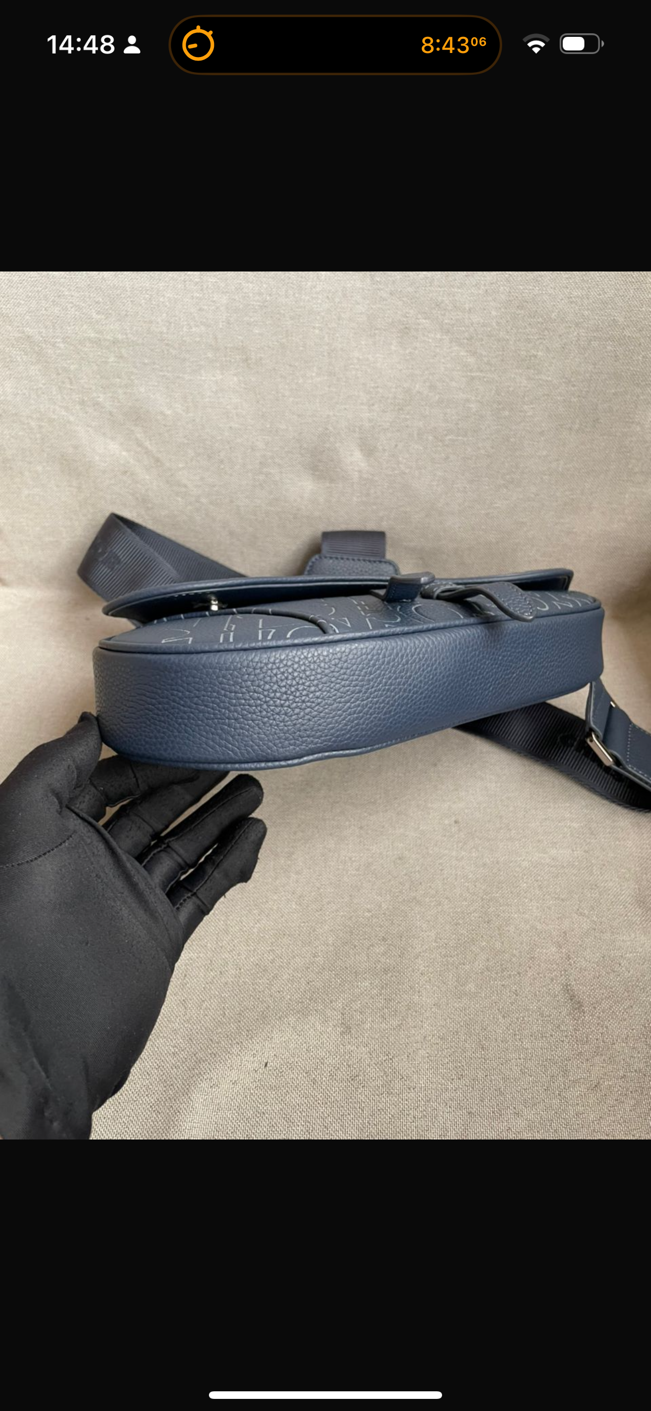 Sac saddle bleu 10/10 facture