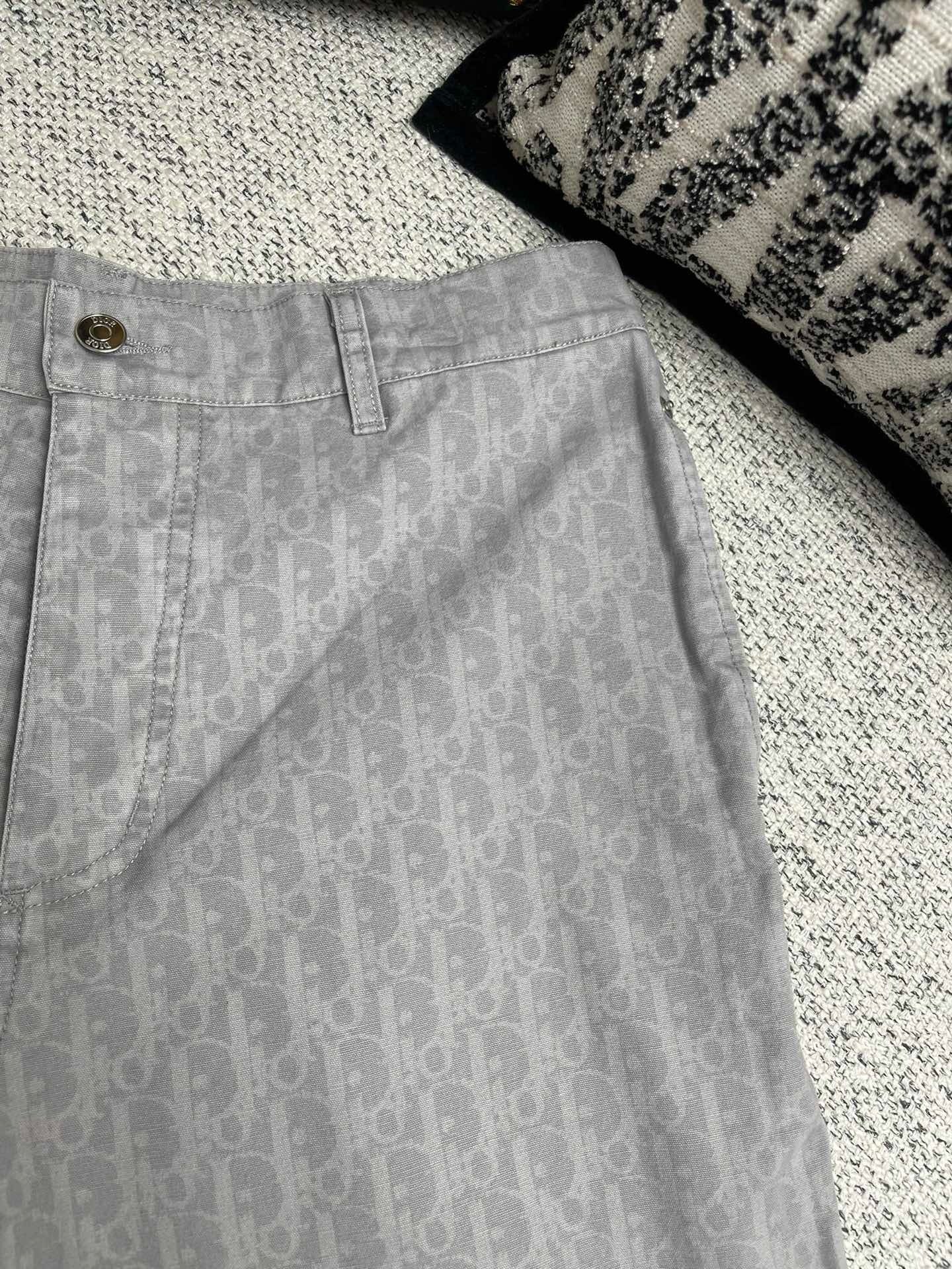 Ensemble CD Oblique Denim de coton gris