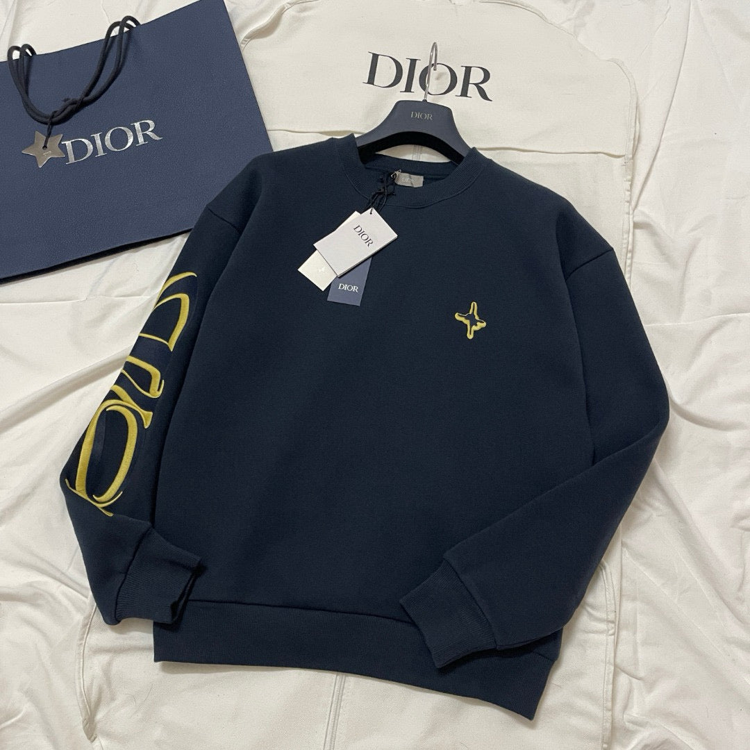 Sweat-shirt CD AND LEWIS HAMILTON Molleton de coton bleu marine