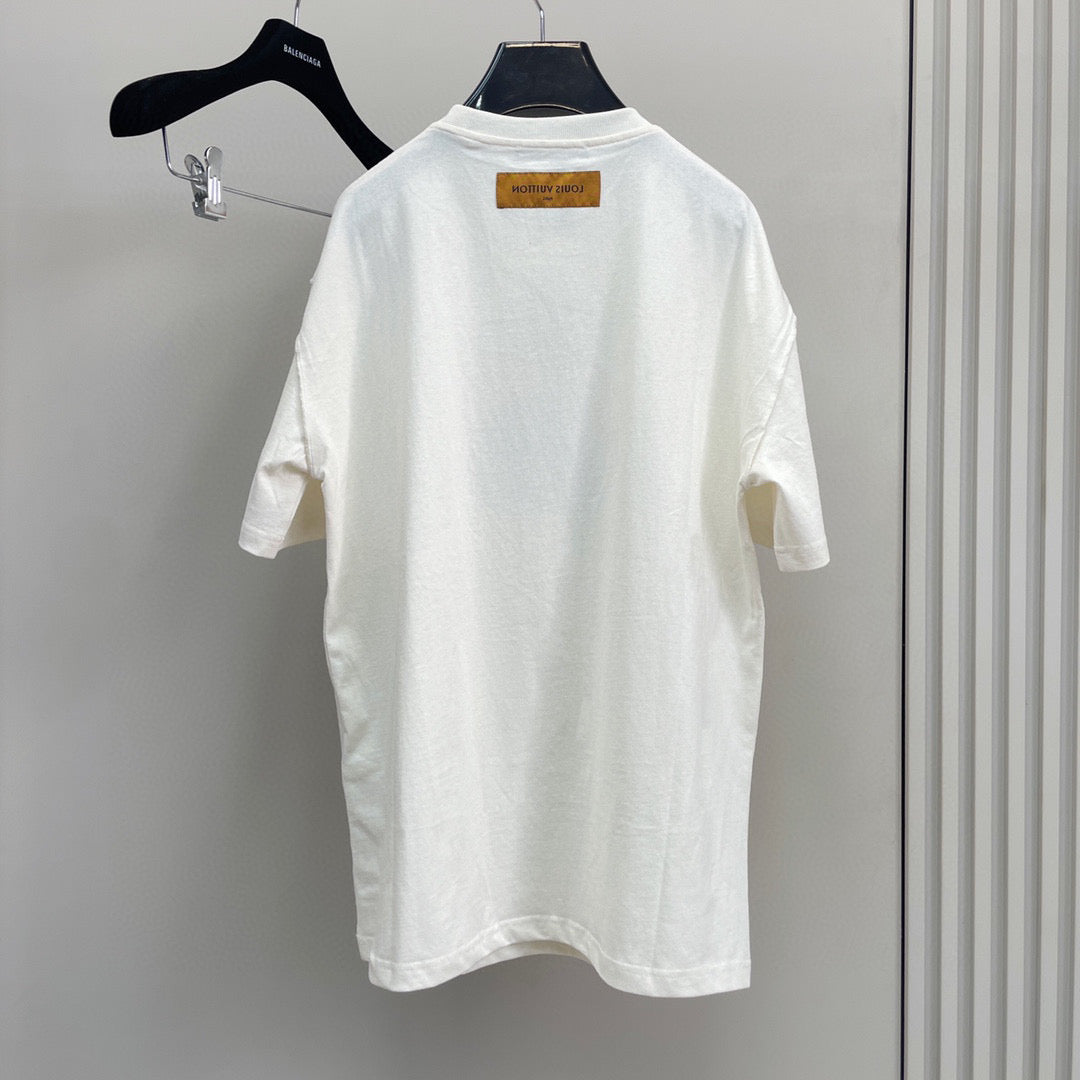 Tee-shirt Lv Rainbow Printed T-shirt