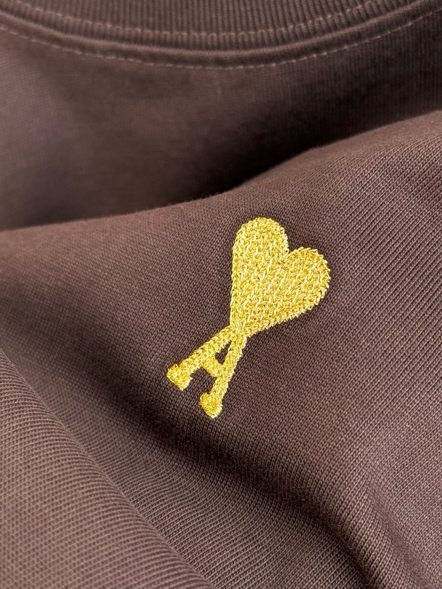 Ami Paris t-shirt en coton à logo brodé