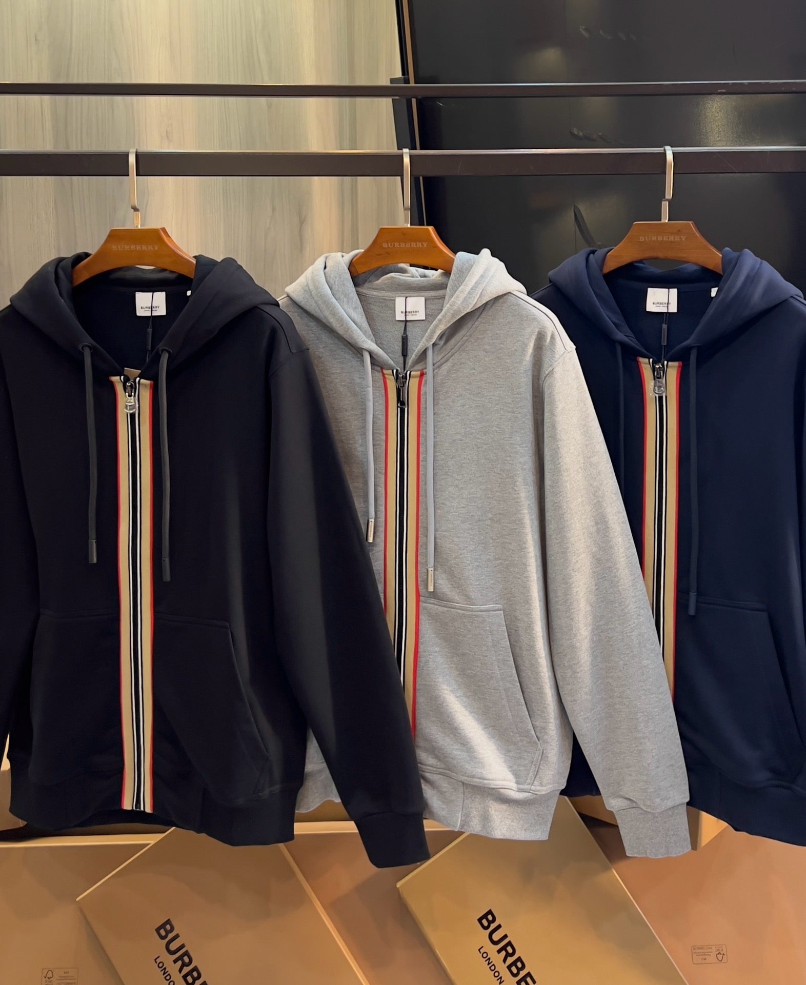 Brb Icon Stripe Sweat à capuche