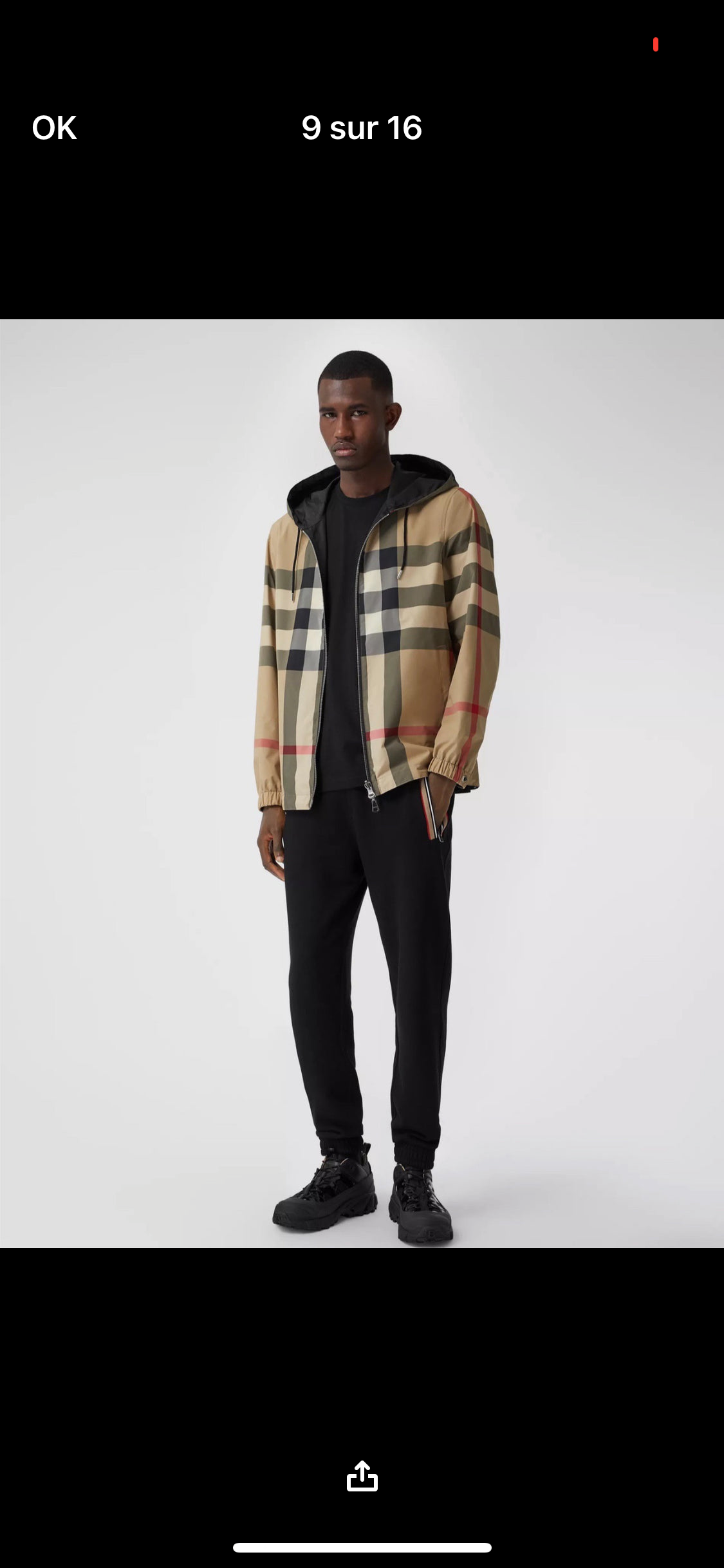 Reversible BRB jacket invoice