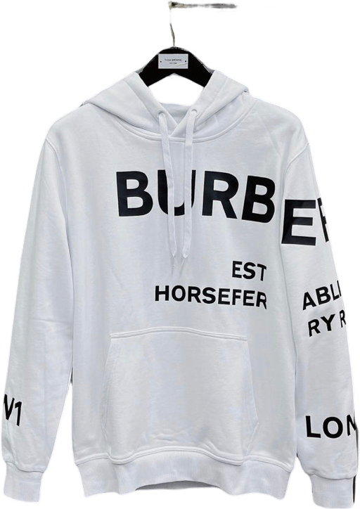 White BRB sweatshirt invoice