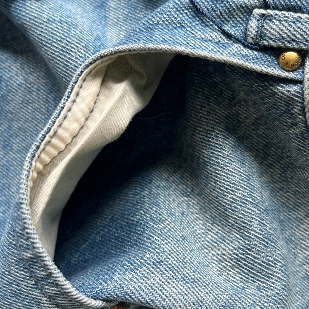 LV CARPENTIER DENIM SHORT BLUE