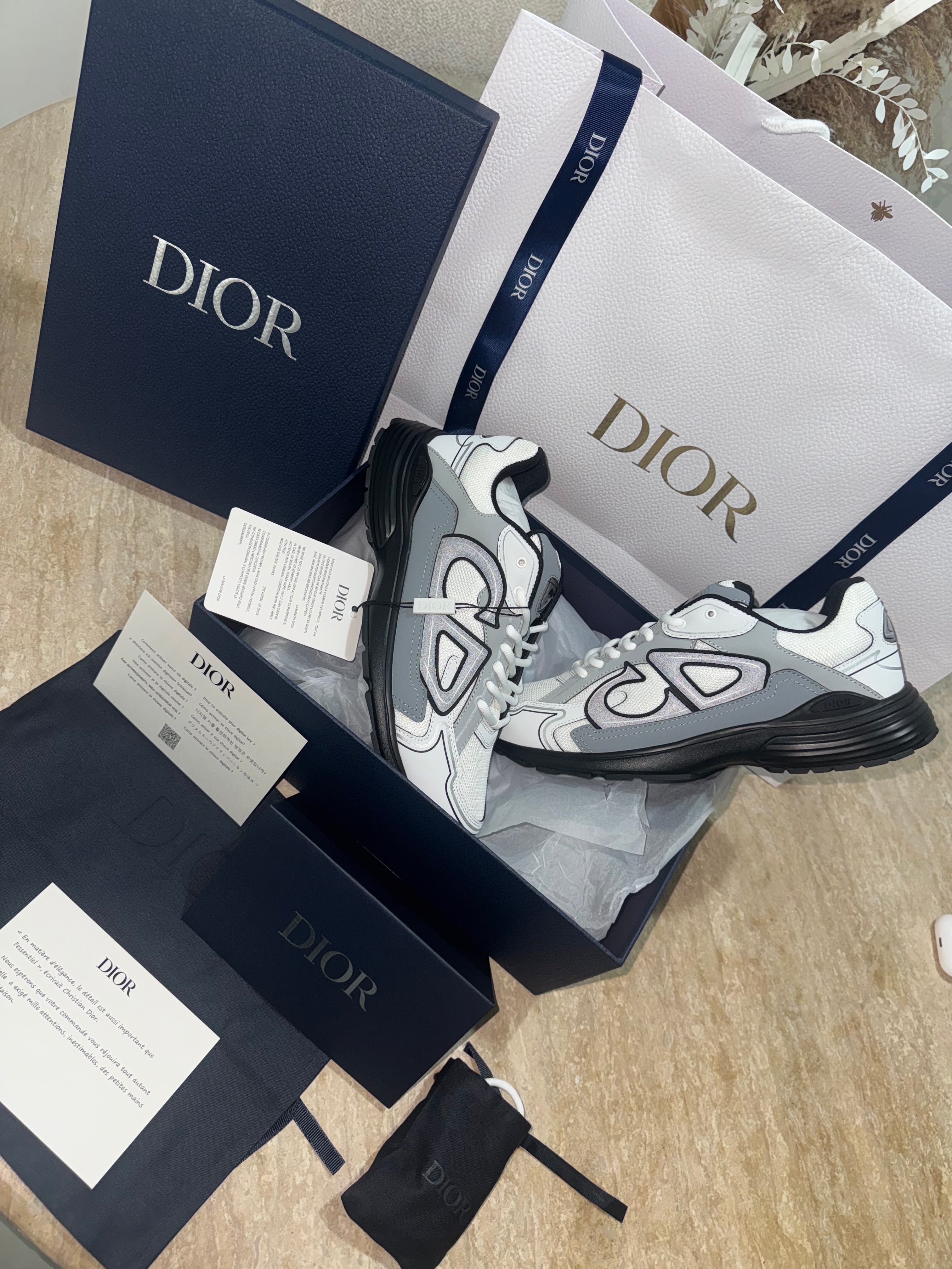 SNEAKERS B30 V3S 2025 💡 VERSION BIEN LISSE Sneaker blanc gris tissu technique FACTURE PACKAGING COMPLET MODÈLE POUSSÉ 🚚📦⚡️