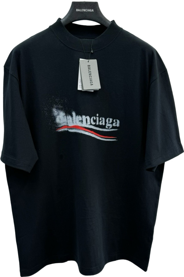 Blncg oversized black cotton t-shirt