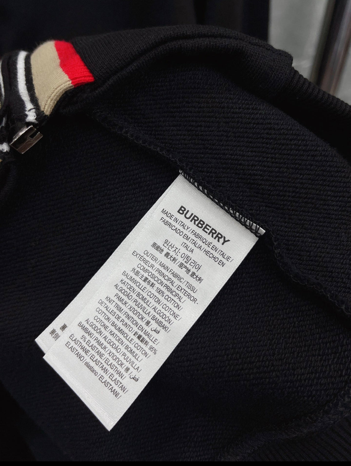 Burbe Trainingsanzug schwarz orange