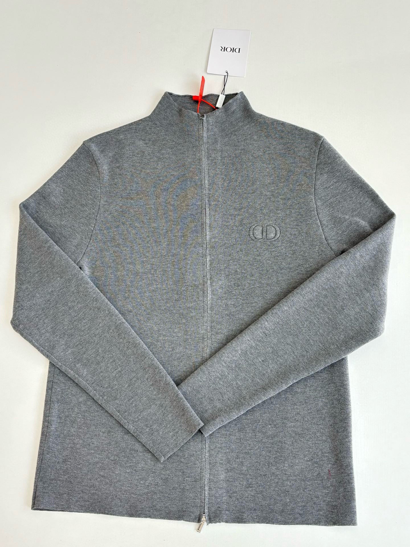 Cardigan CD Oblique brodé CD 10/10 gris