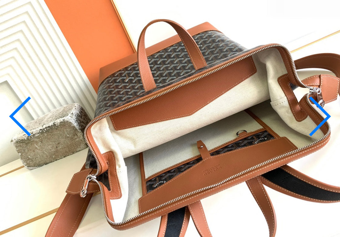 Cisalpin Brown backpack invoice