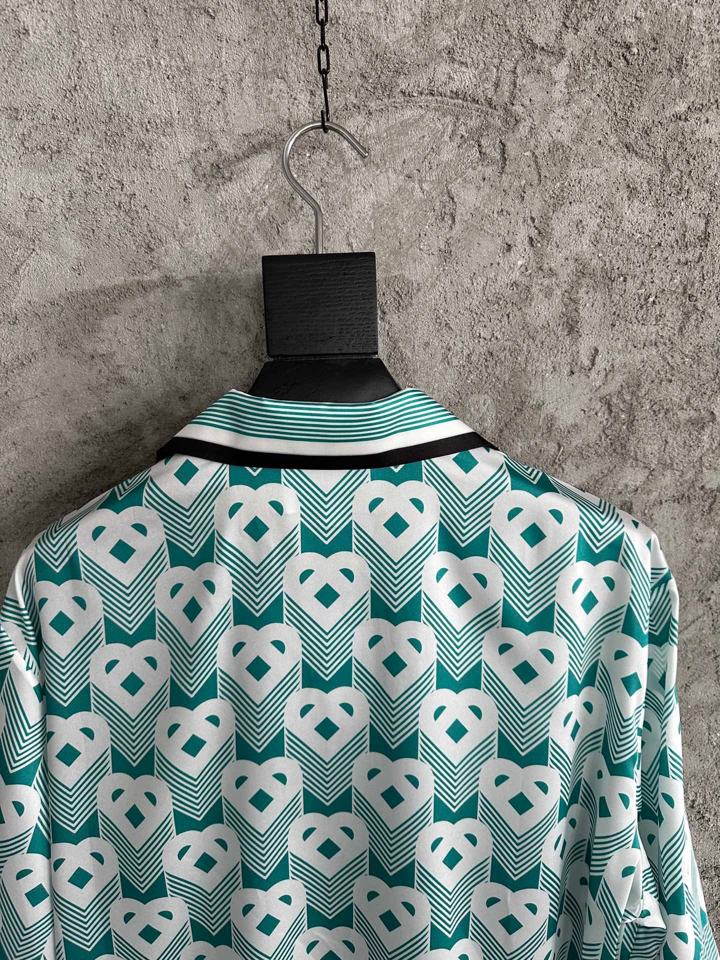 Casa Monogram Silk Shirt
