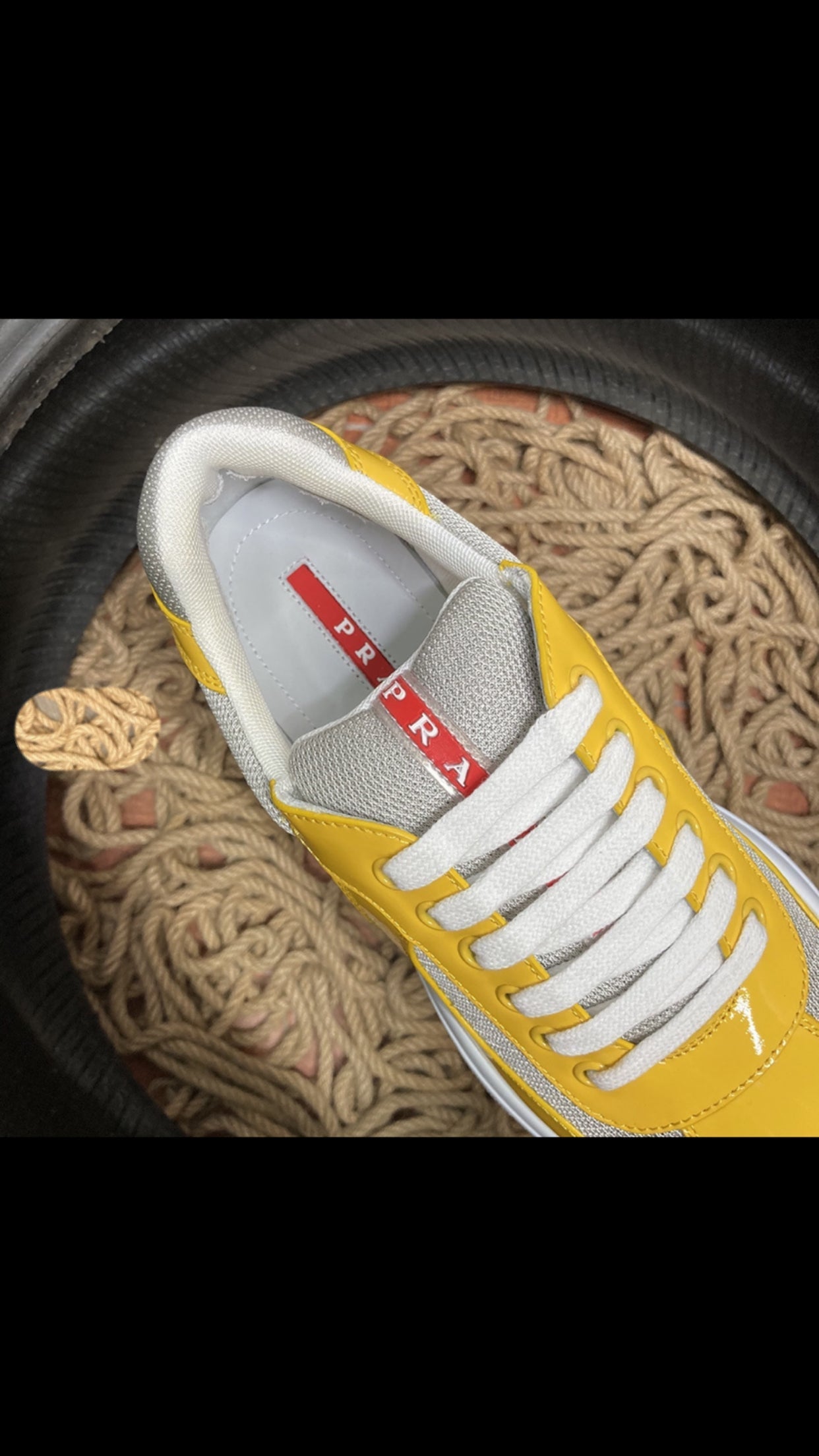 Sneakers Prd America ´ s Cup tissu bike lisse yellow