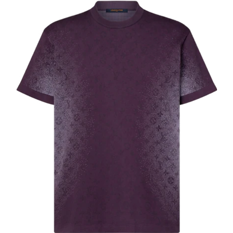 T-shirt Purple lv maille jacquard Monogram