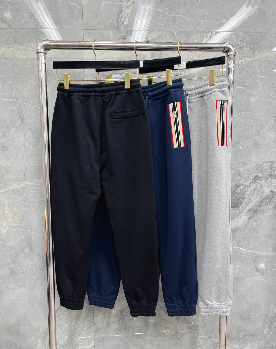 Burbe Trainingsanzug schwarz orange