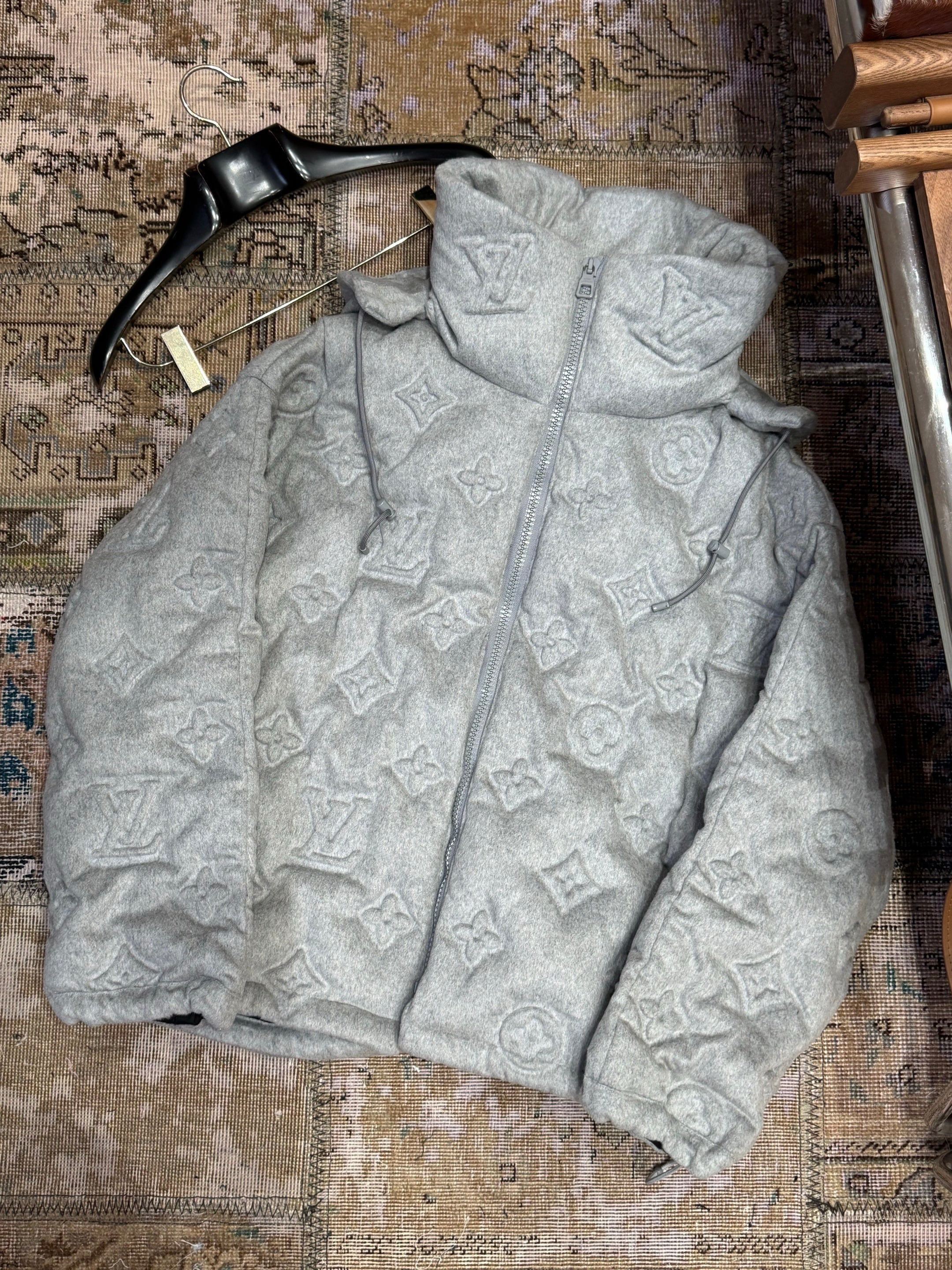 Doudoune Lv Grise 3.D print Monogram Grey 10/10