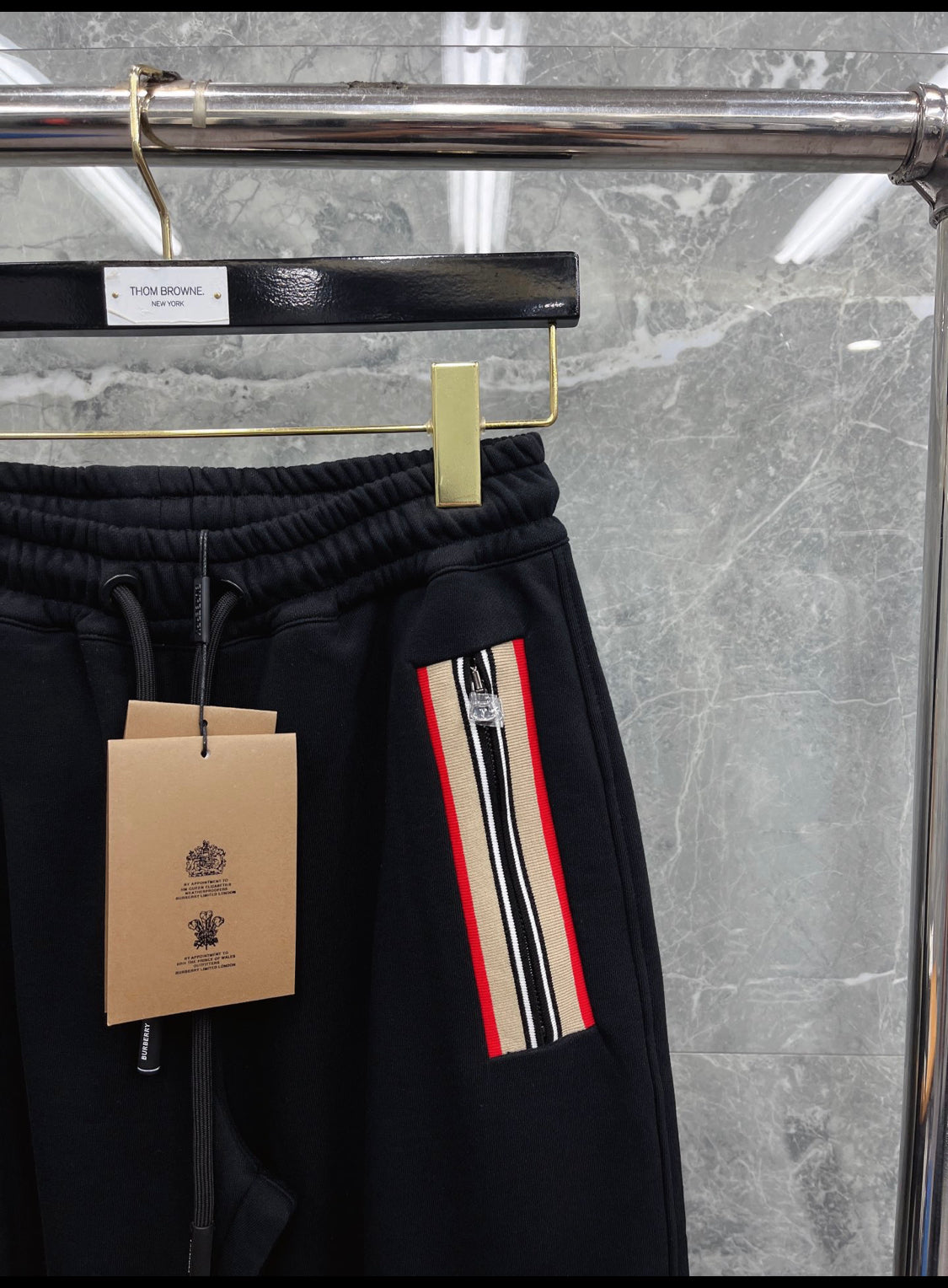 Burbe Trainingsanzug schwarz orange