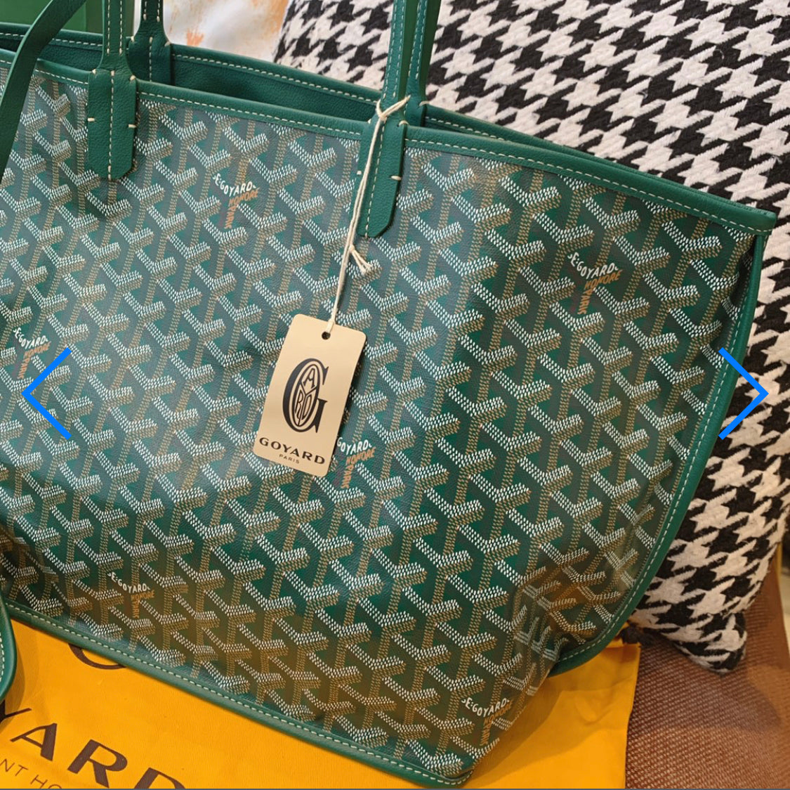 Sac Anjou GM green facture