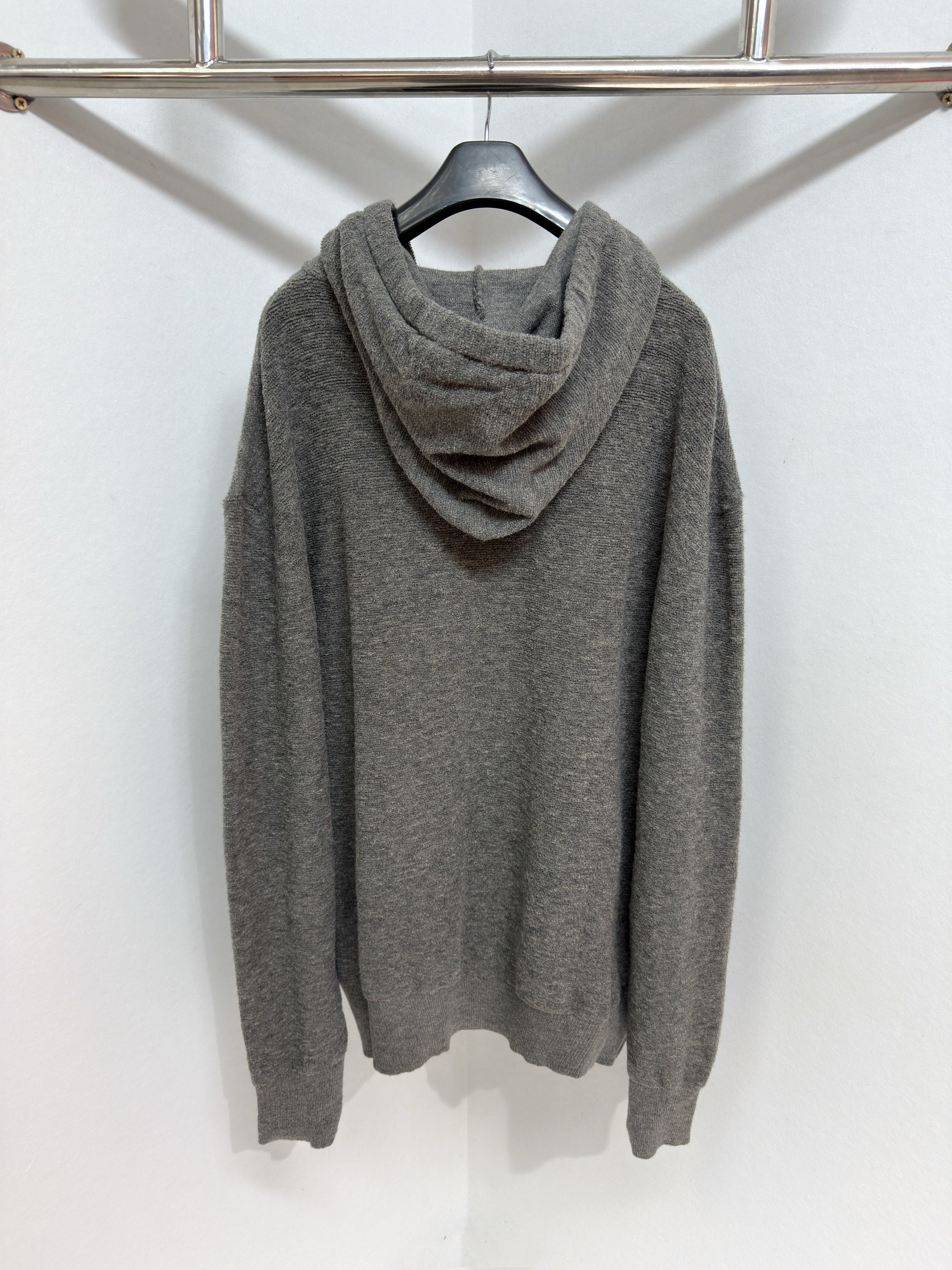 Sweat à capuche en laine Loew gris 10/10
