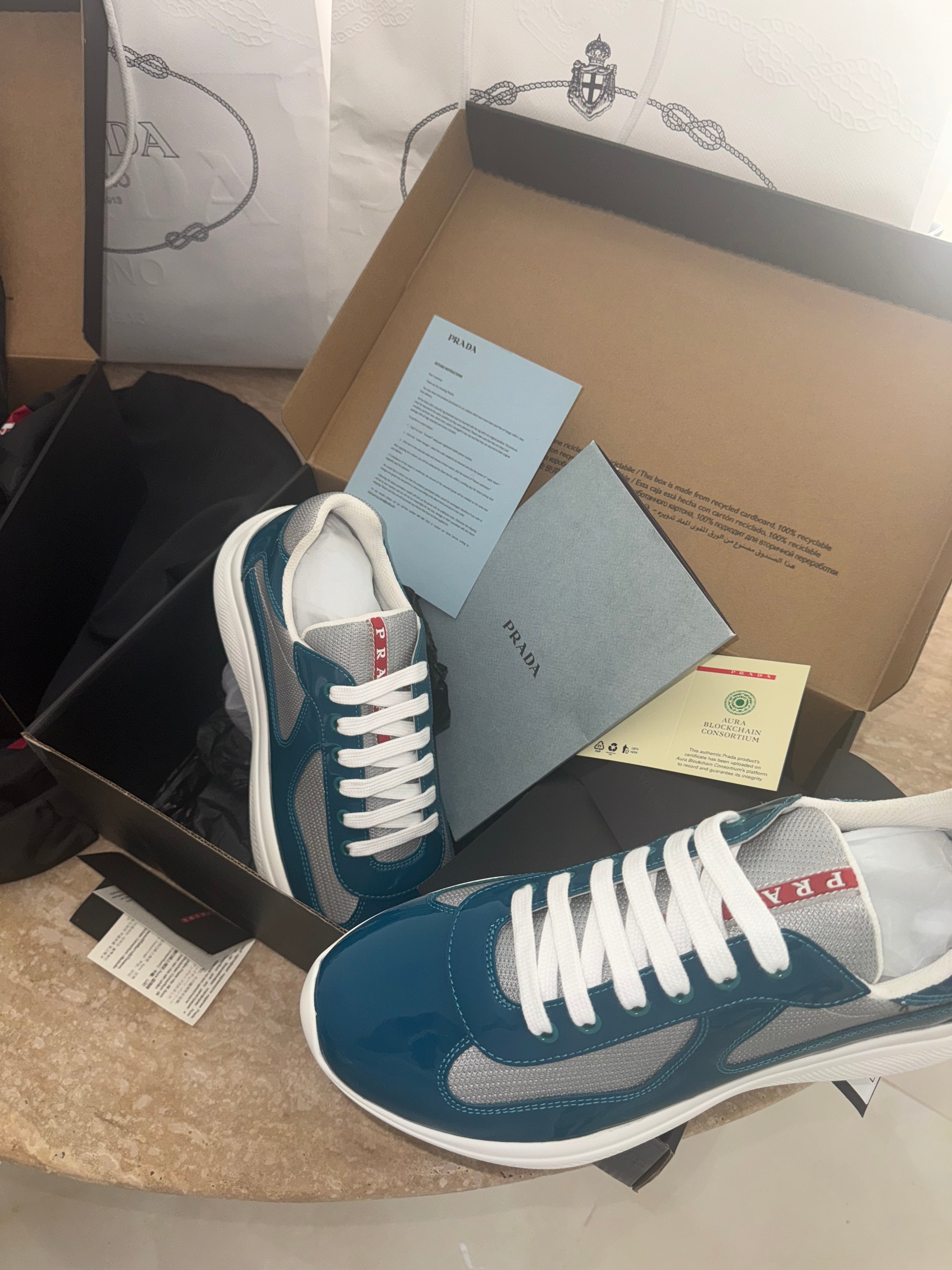 Sneakers Prd America ´ s Cup tissu bike lisse blue lagoon 10/10