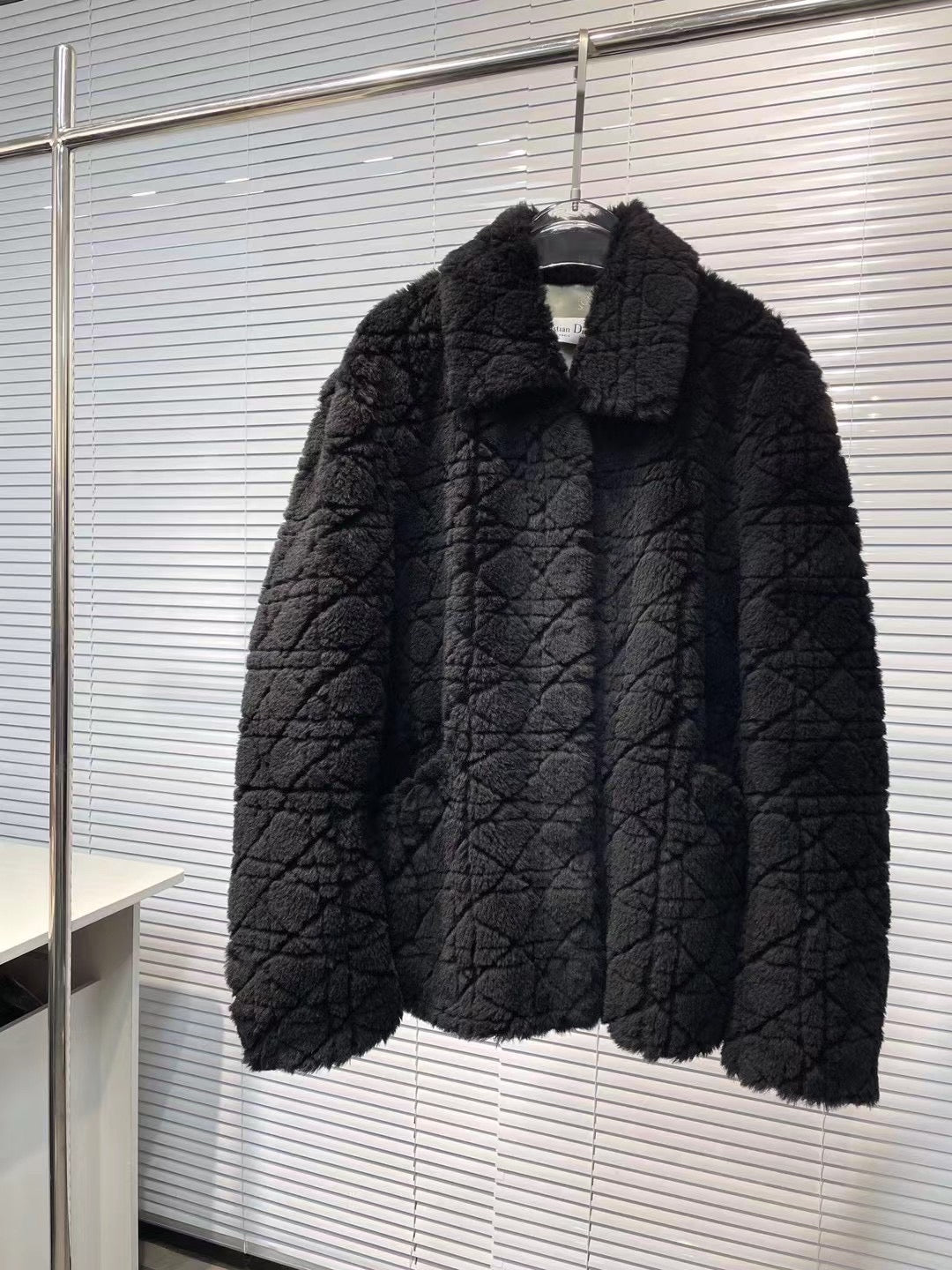 Veste Cd en daim suede noir