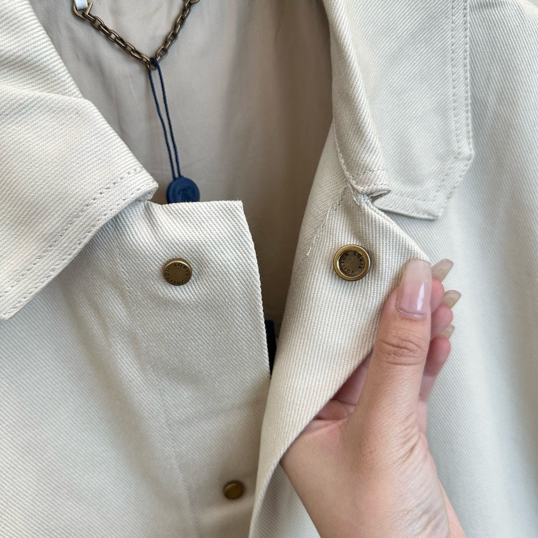 Short-sleeved monogram workwear shirt